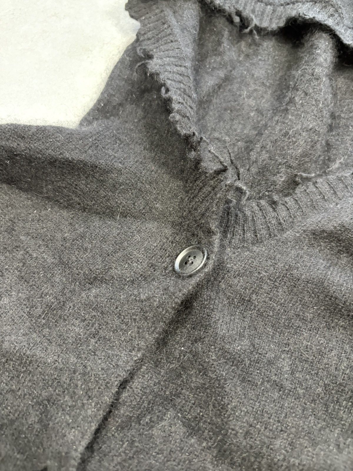 Rundholz Rundholz Dip Black Hooded Wool Blend Distressed Cardigan Size S / US 4 / IT 40 - 11 Thumbnail