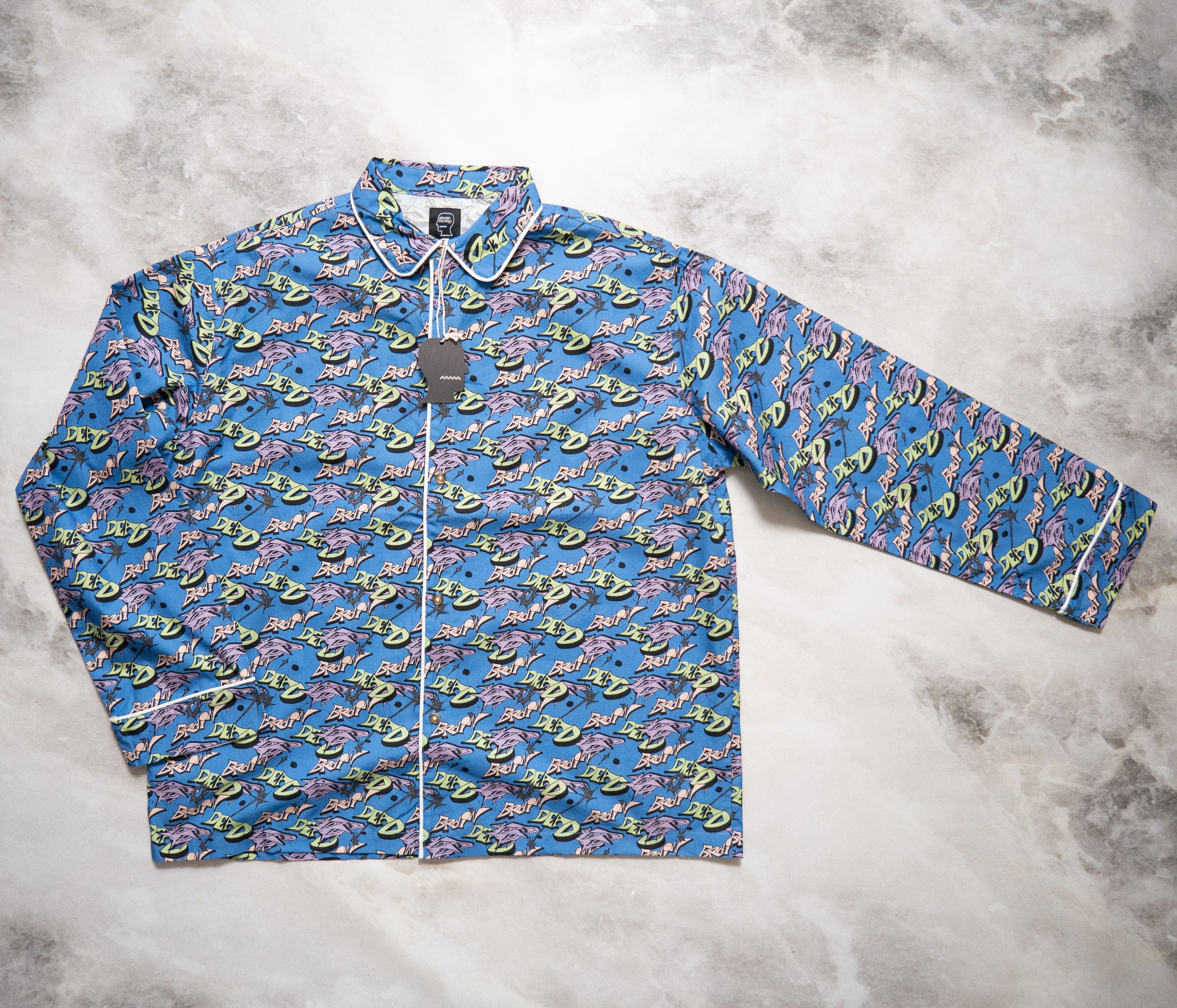Brain Dead Brain Dead Pajama Button Ups Shirt New L Size US L / EU 52-54 / 3 - 1 Thumbnail