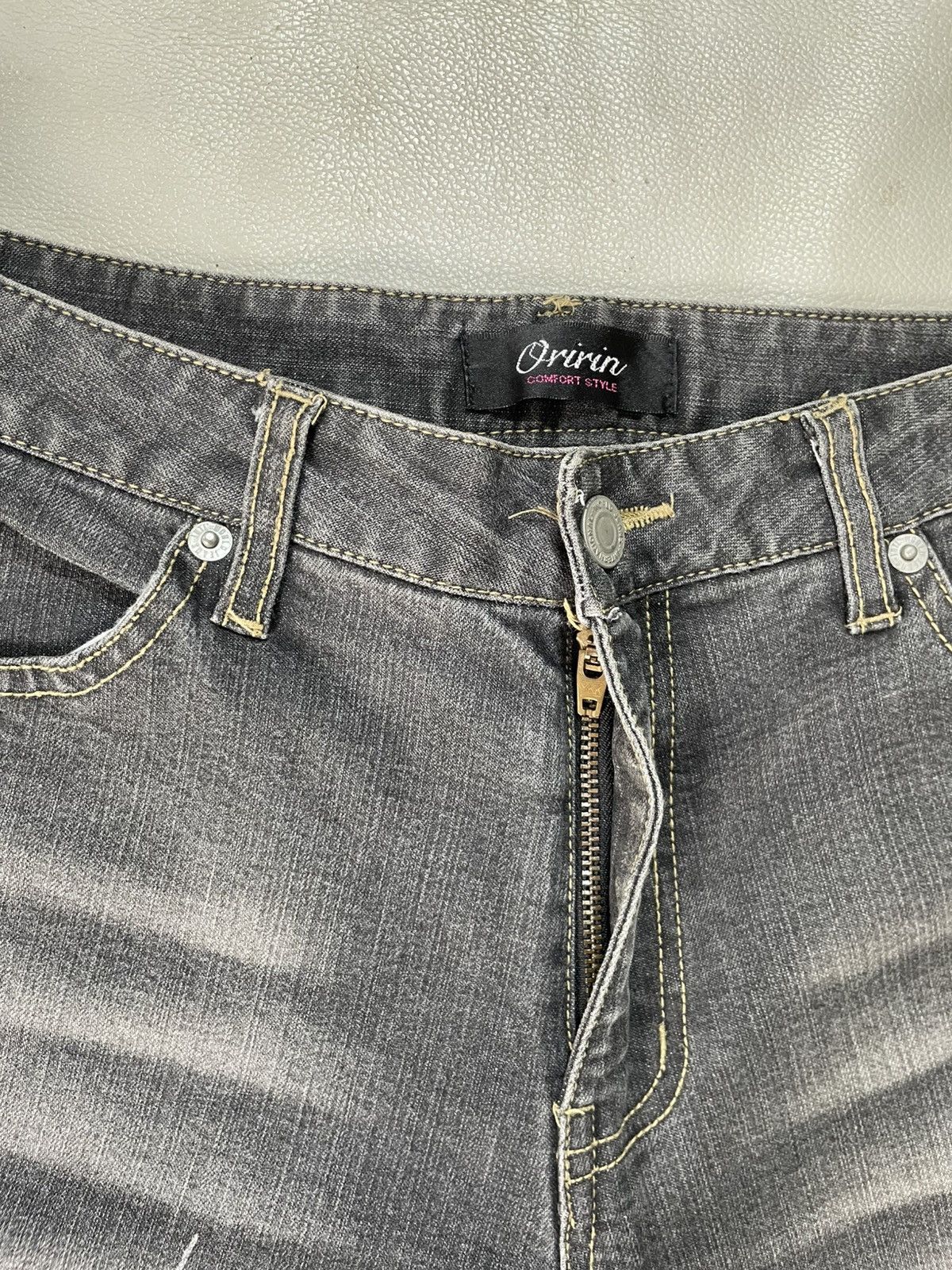 GOA Oririn Flare Jeans y2k Butterfly Printed Size US 28 / EU 44 - 3 Thumbnail