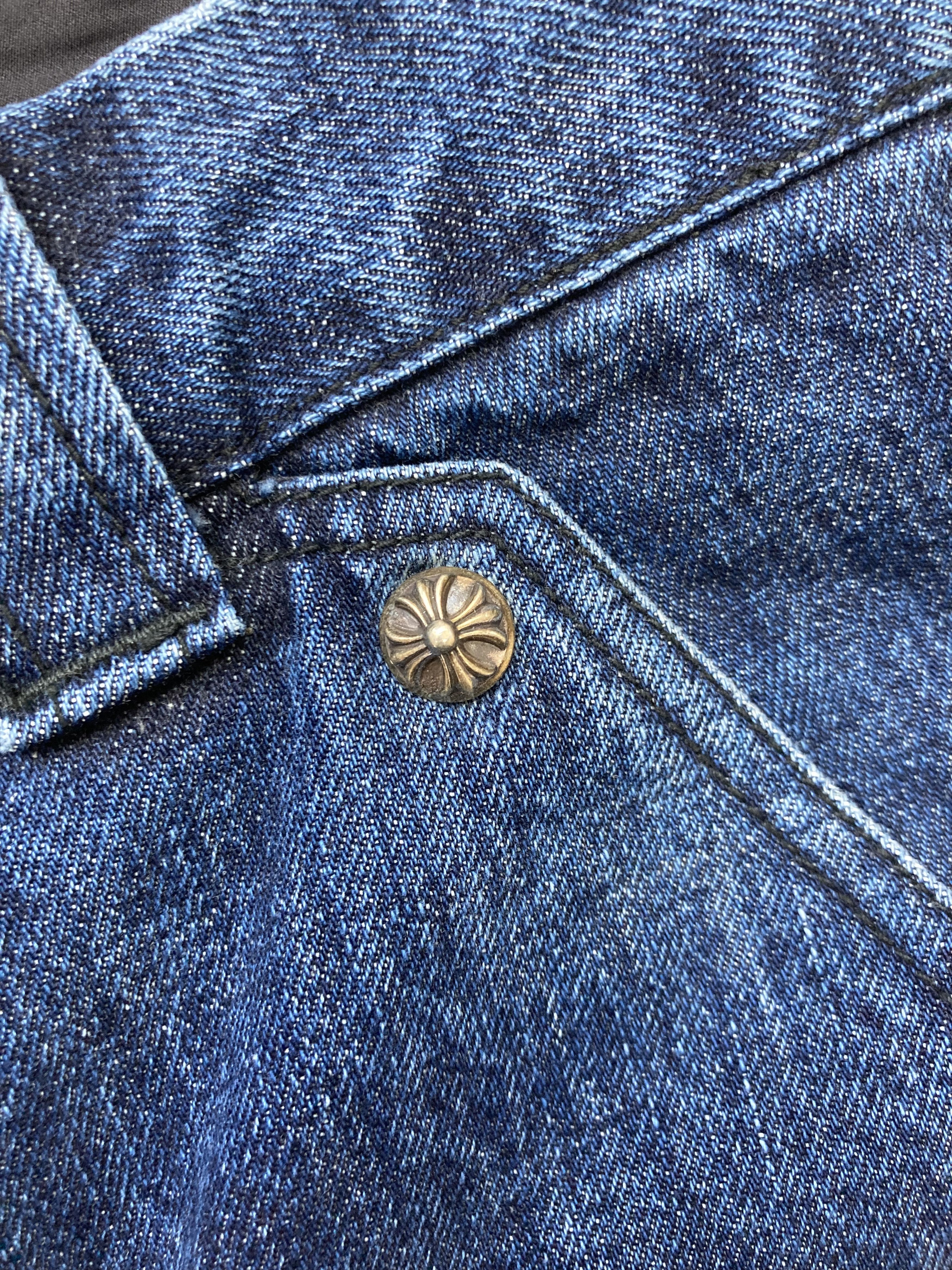 Chrome Hearts Chrome Hearts Rivet Double Knee Denim Carpenter Shorts Size 24" / US 00 / IT 34 - 5 Thumbnail
