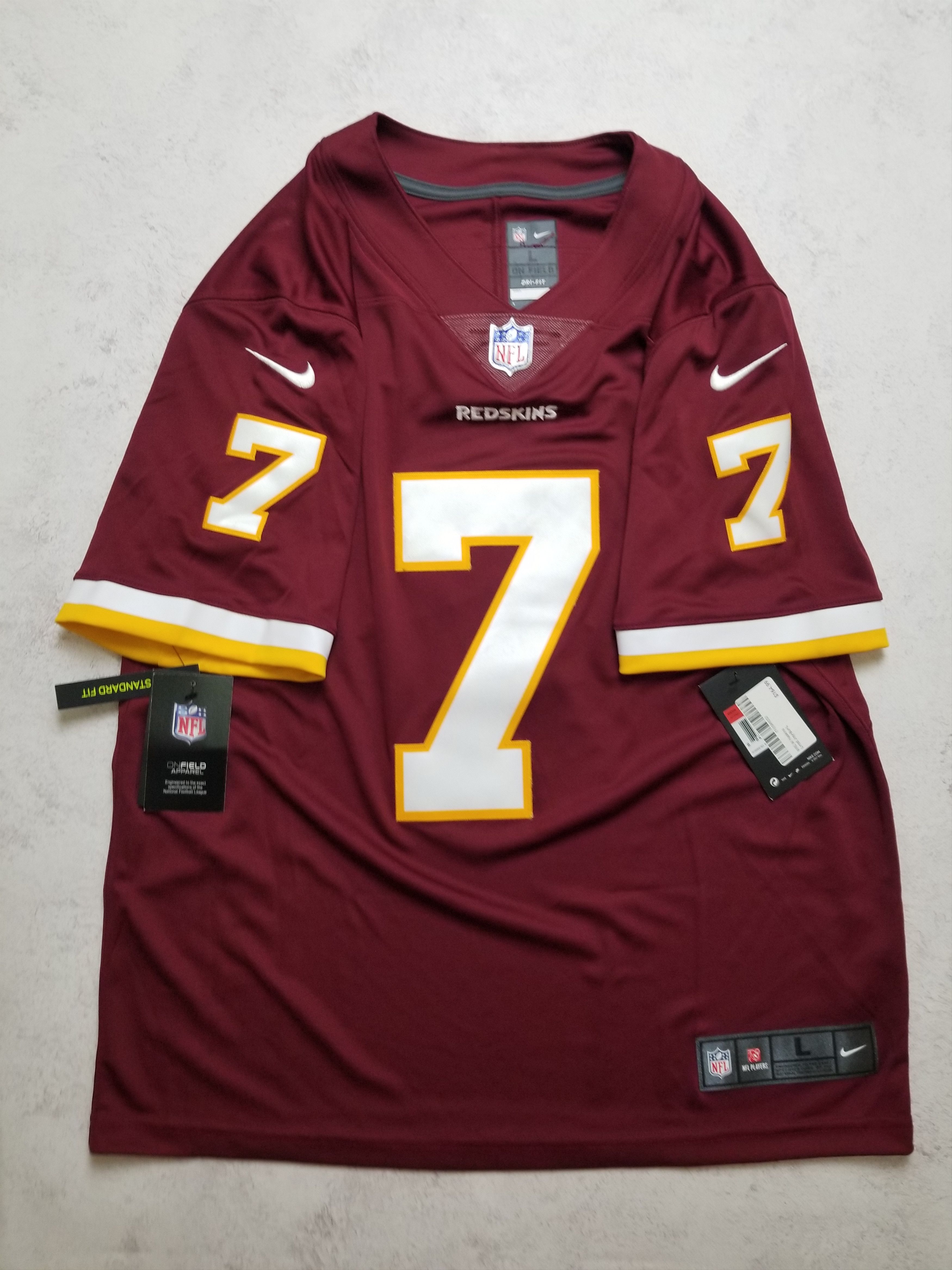 Nike Dwayne Haskins #7 Washington Redskins Limited Sewn Jersey Size US L / EU 52-54 / 3 - 3 Thumbnail