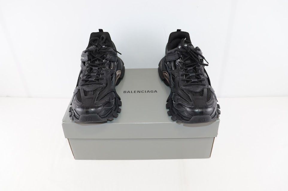 Balenciaga o1rshd1 Track .2 Open Sneakers in Black Size US 14 / EU 47 - 13 Thumbnail