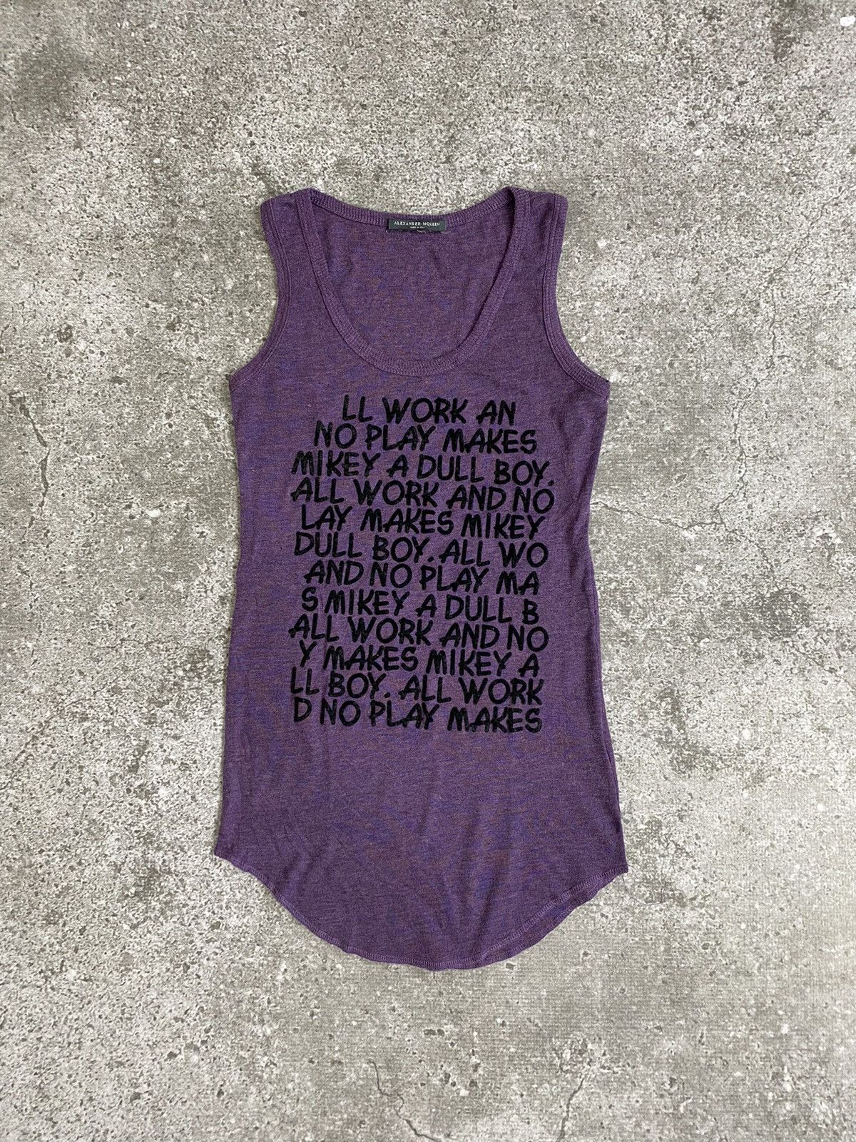 Alexander McQueen Alexander Mcqueen poem tank top Size US M / EU 48-50 / 2 - 1 Thumbnail