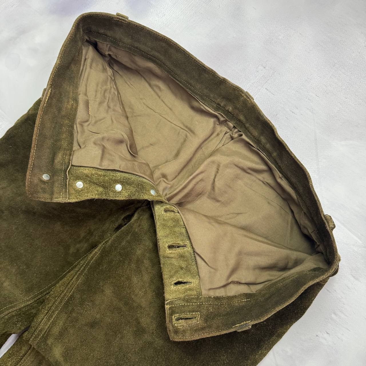 Levi's Vintage Levis 60-70's men's suede leather rare dark green Size US 32 / EU 48 - 8 Thumbnail