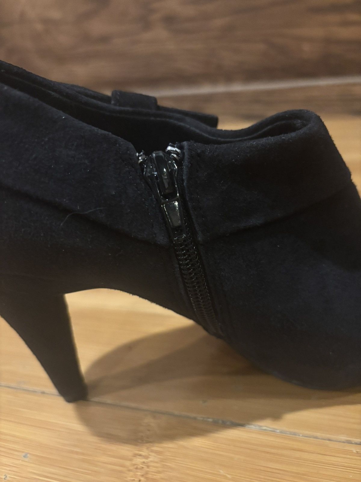 Other Black suede heels.wf-277 Size US 7 / IT 37 - 7 Thumbnail