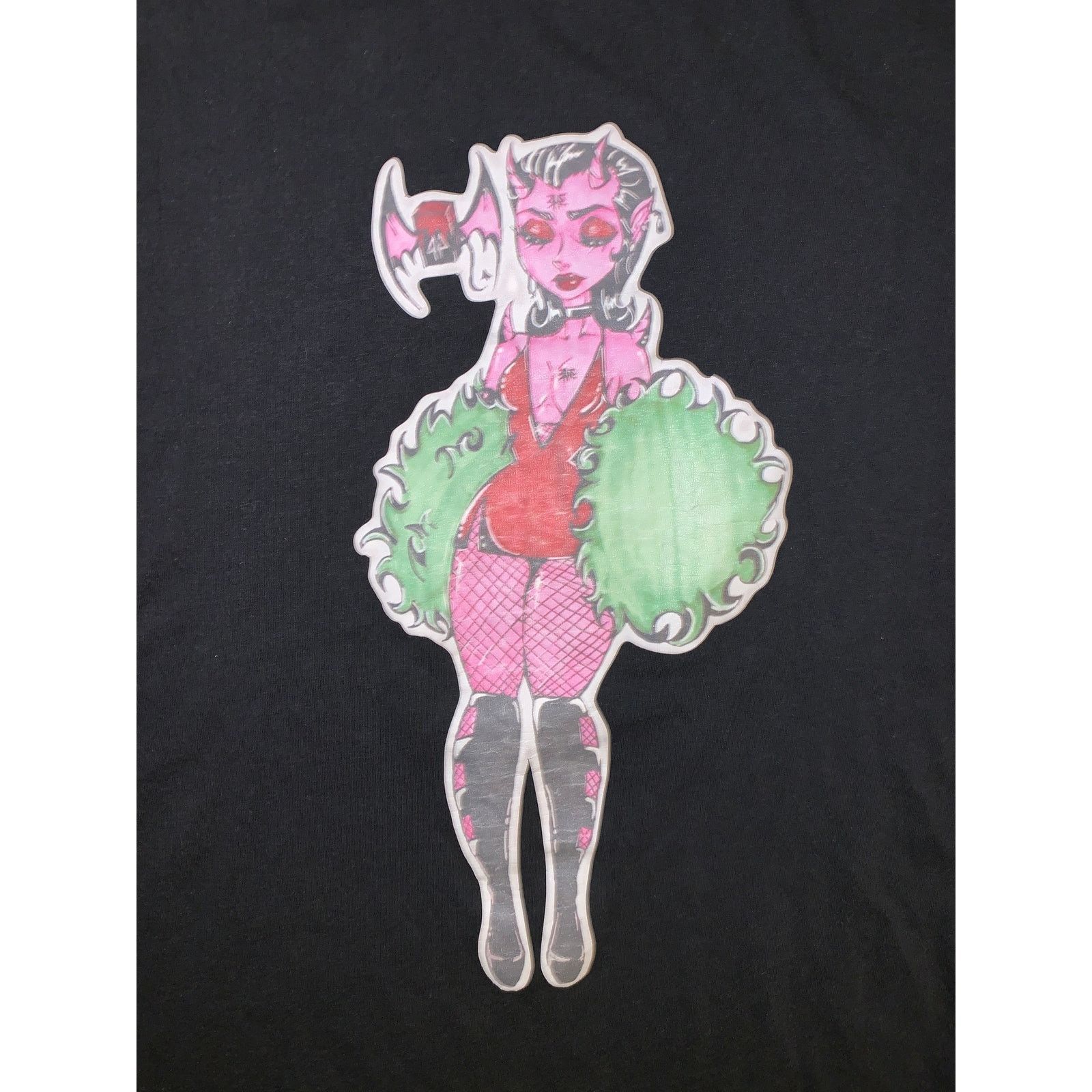 Other Spooky Zombie Cheerleader Graphic Tee Creepy Cute Goth Large Size US L / EU 52-54 / 3 - 1 Thumbnail