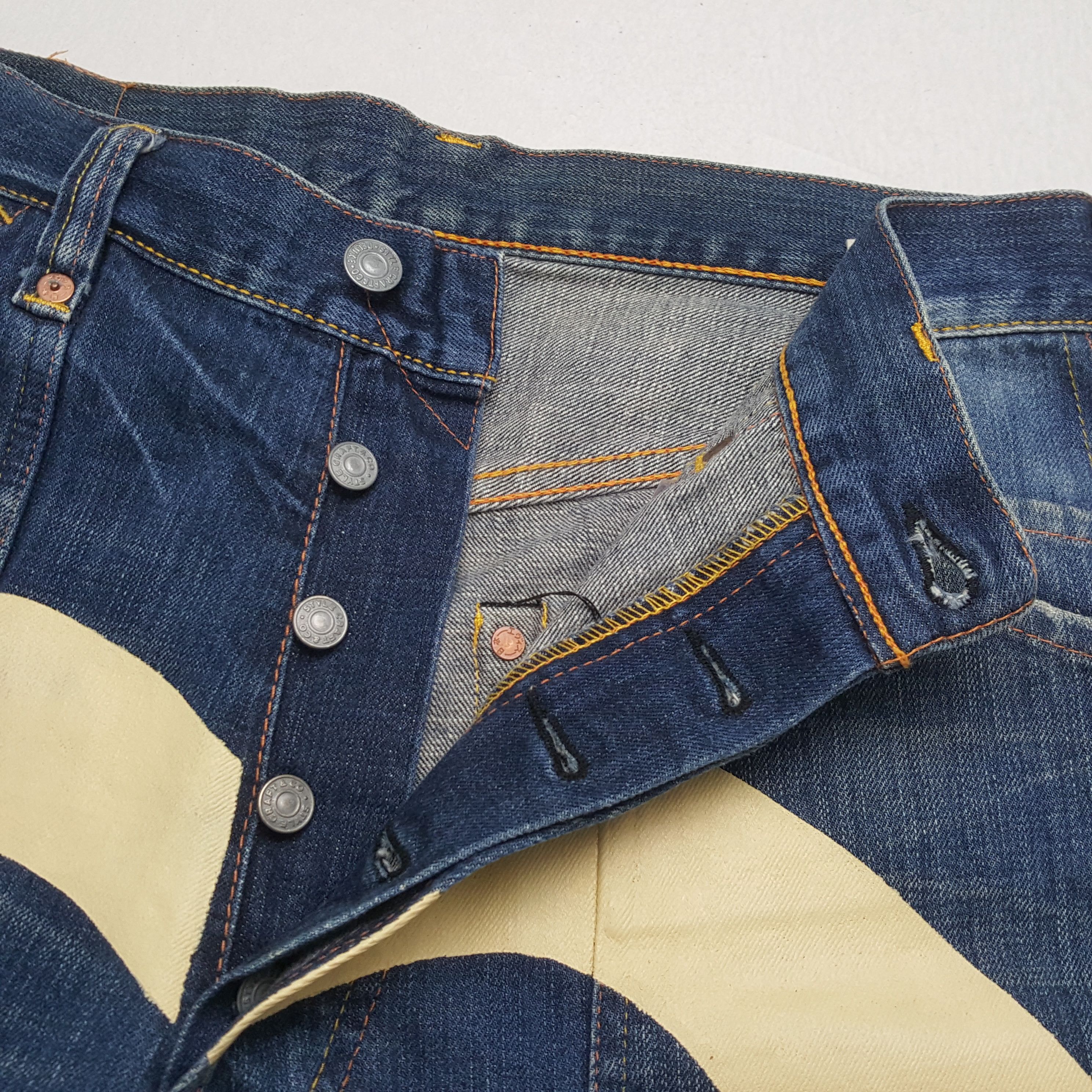 Evisu × Japanese Brand × Vintage Vintage EVISU Japanese Brand Daicock Custom Style Jeans Size US 31 - 12 Thumbnail