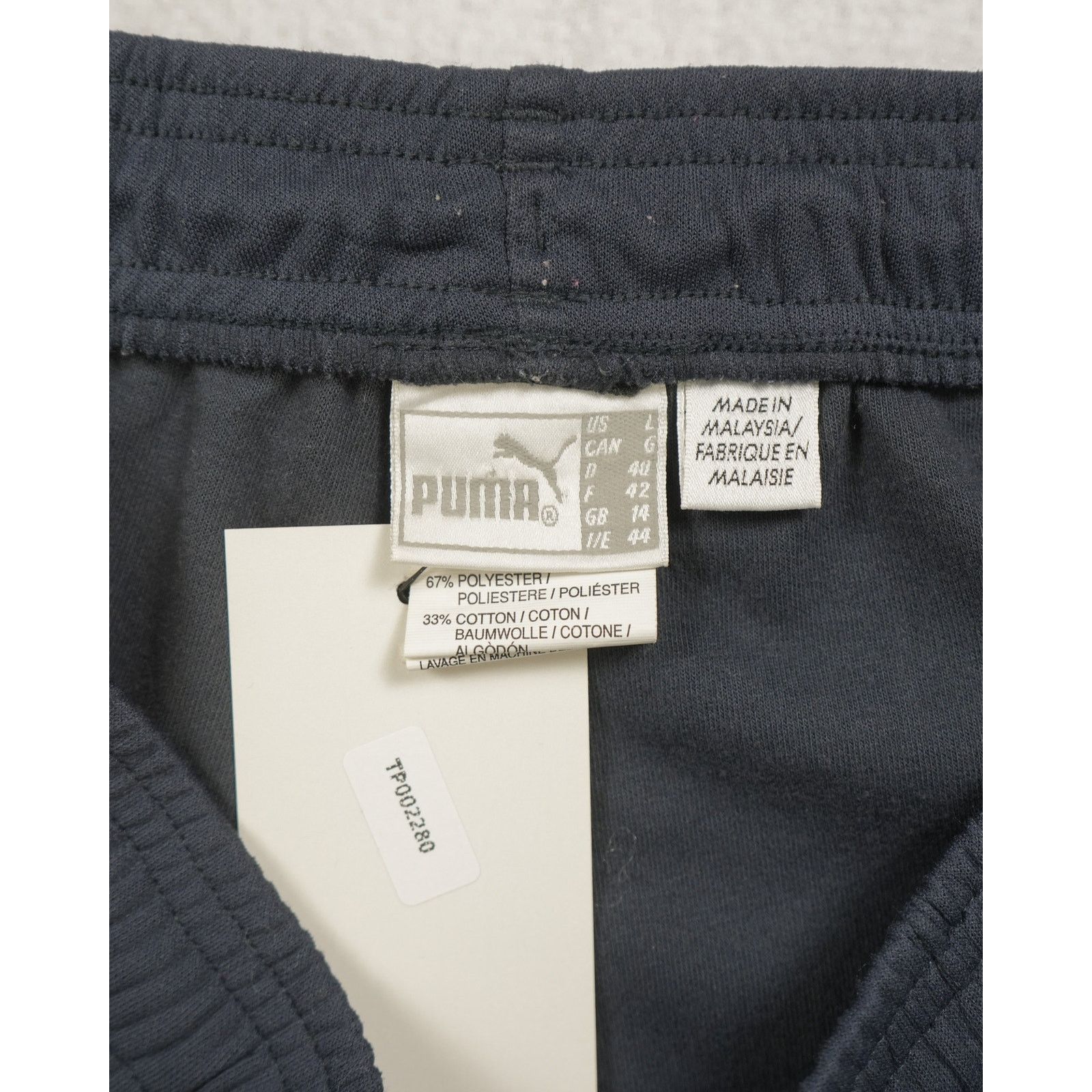 Puma Vintage 00s Puma Blue Track Pants - Women's Large Size 30" / US 8 / IT 44 - 3 Thumbnail