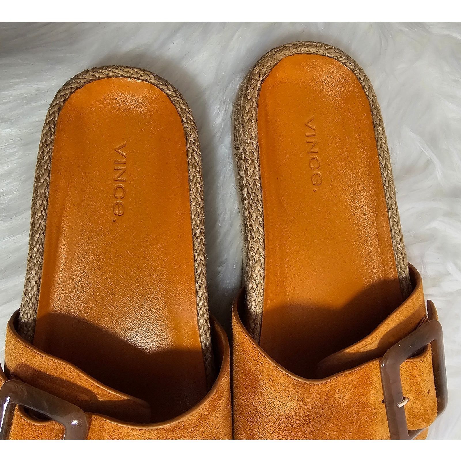 Vince VINCE Tortoise Buckle Espadrille Grant Slides Sandals 6 Size US 6 / IT 36 - 7 Thumbnail