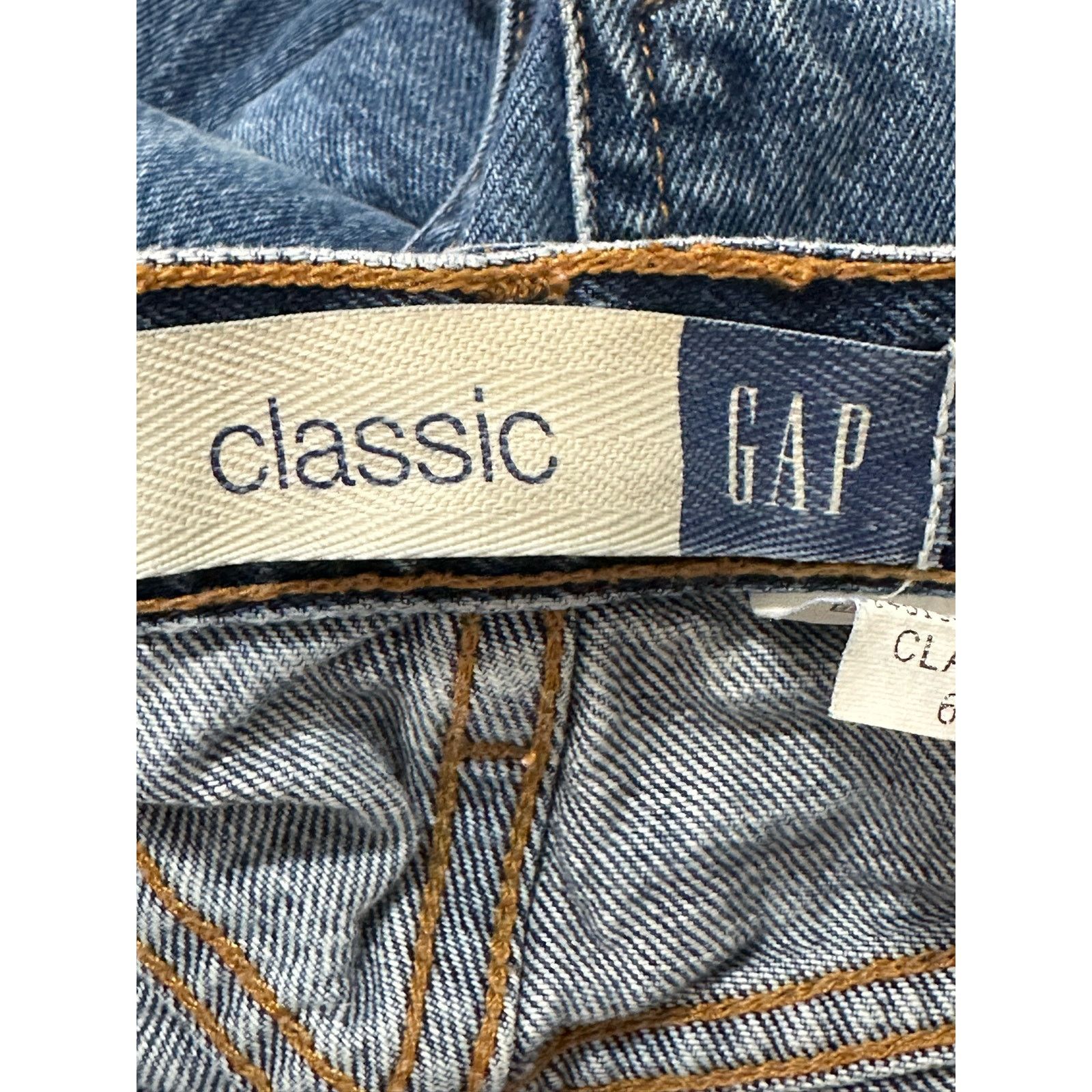 Gap Gap vintage blue tie dye high rise cuffed legs jeans size 6 Size 28" / US 6 / IT 42 - 3 Thumbnail