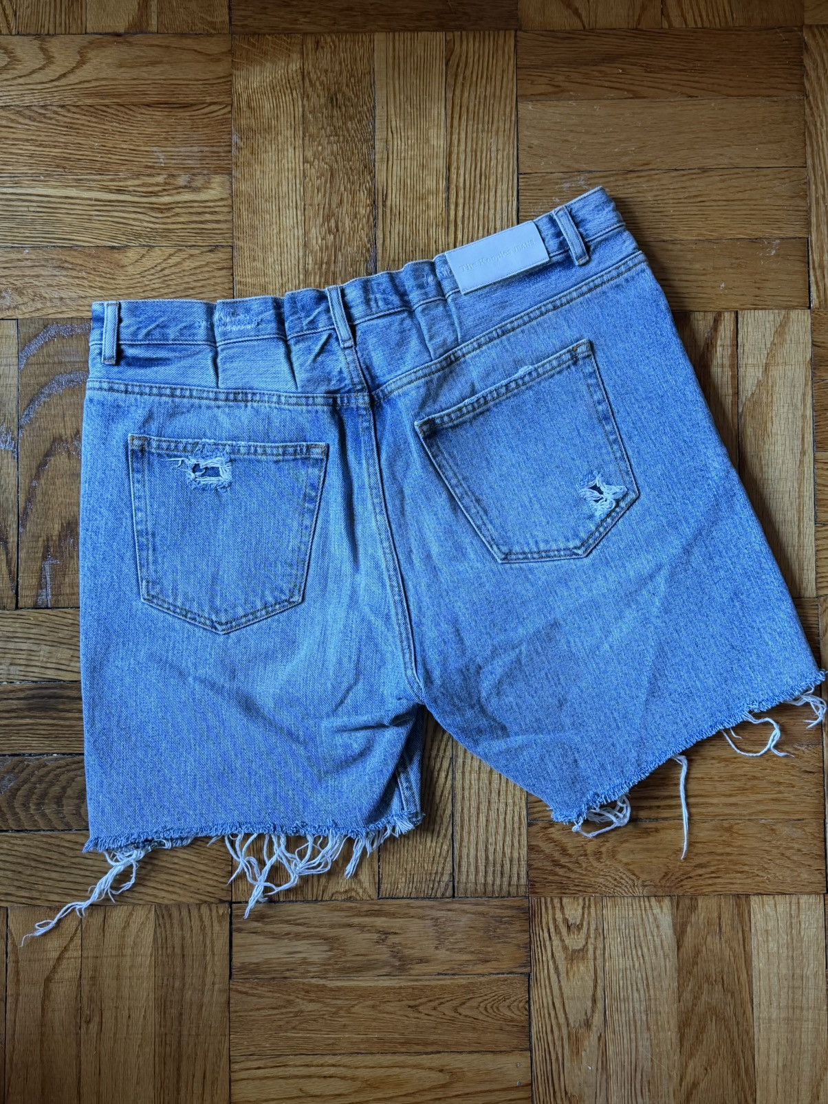 The Kooples The Kooples Distressed Denim Shorts with Skull Grommet Size US 33 - 2 Thumbnail
