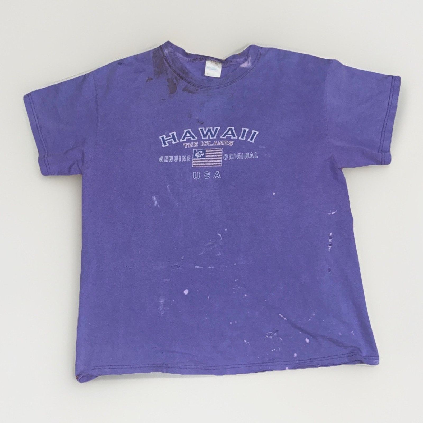 Band Tees × Vintage Vintage Hawaii USA T-Shirt Purple L 20x25 Distressed Graphic Size US L / EU 52-54 / 3 - 1 Thumbnail