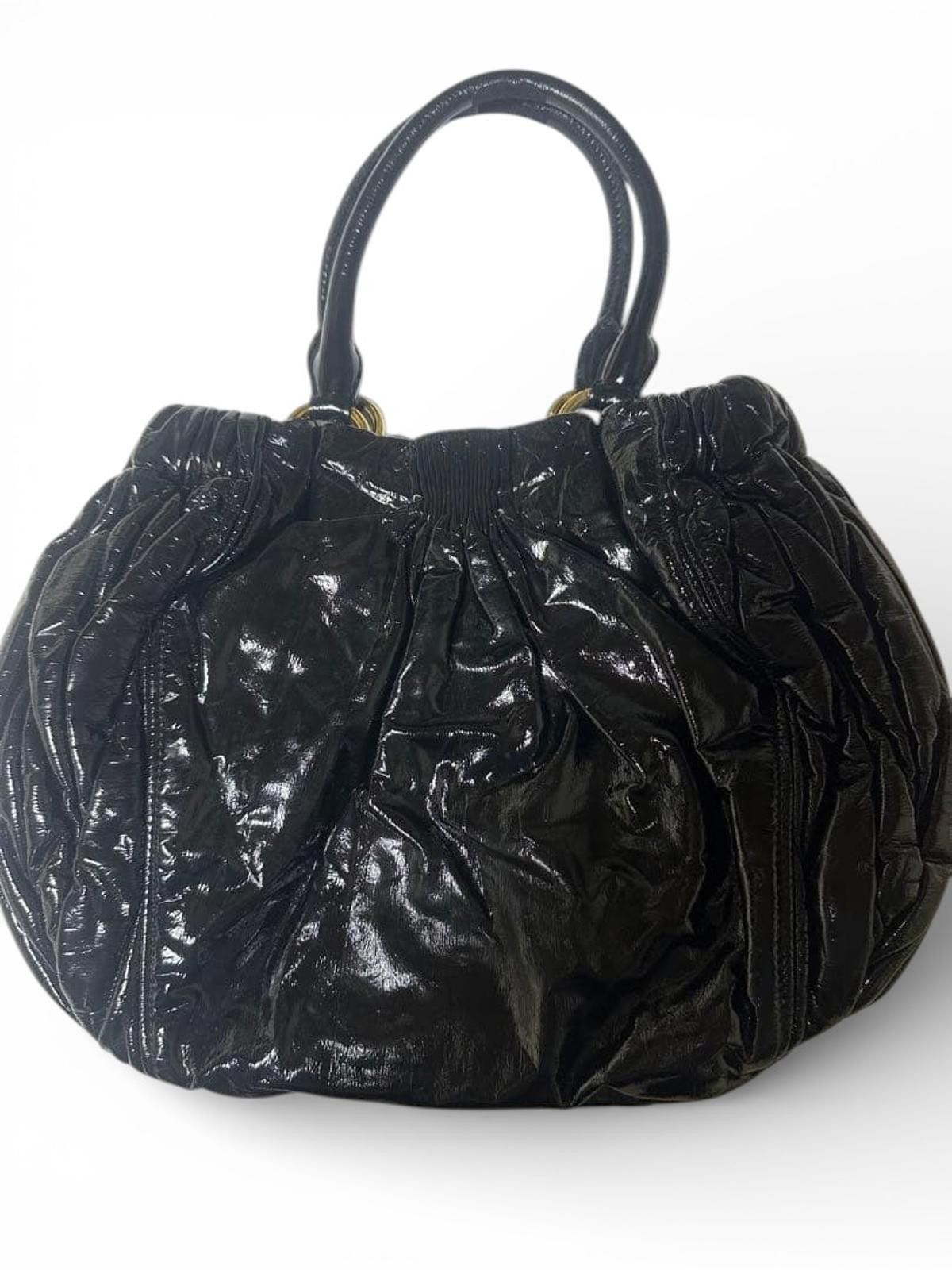 Miu Miu Miu Miu - Black Patent Leather Shoulder Bag Size ONE SIZE - 2 Thumbnail