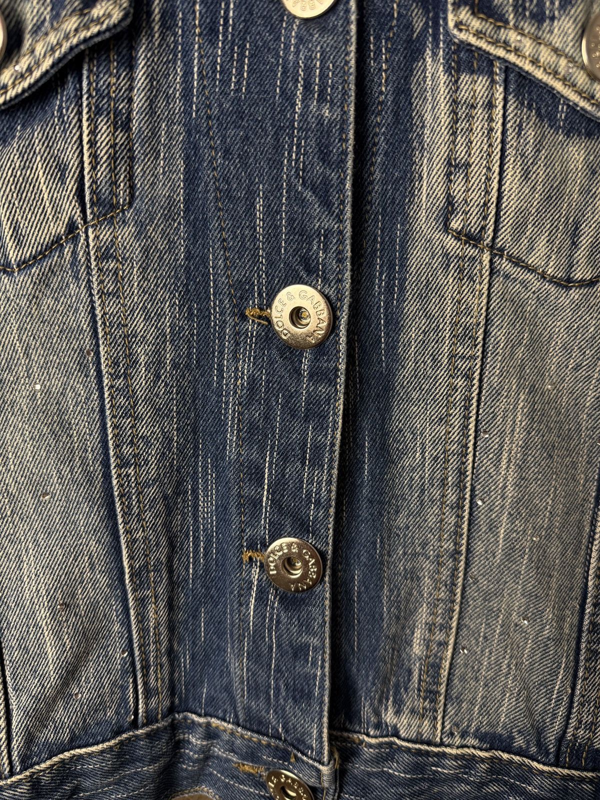 Dolce & Gabbana Dolce & Gabbana Big Logo Denim Y2K Jacket Size S / US 4 / IT 40 - 7 Thumbnail