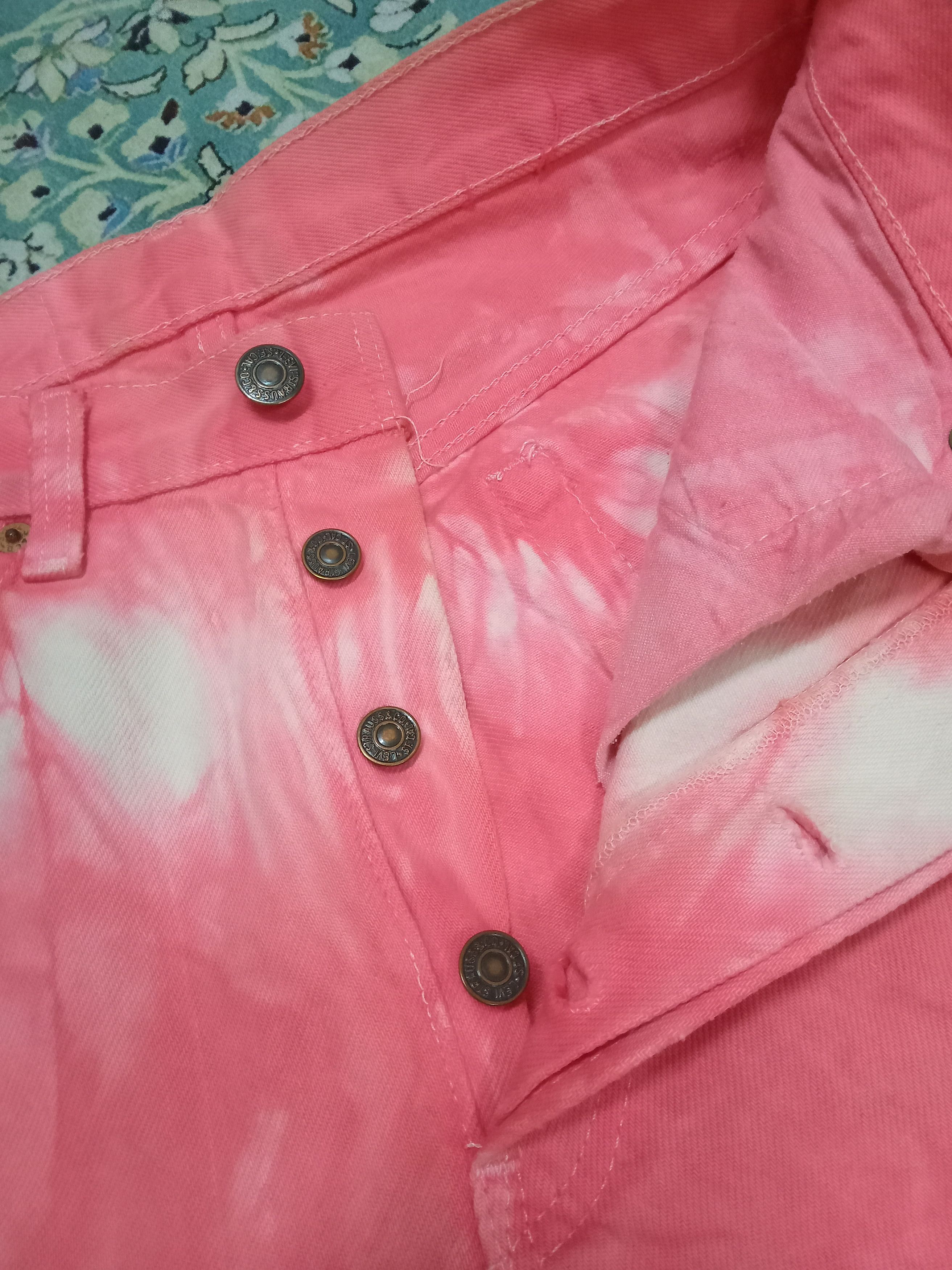 Levi's Vintage Levi's 501 Rare Tie Dye Jeans Size US 29 - 9 Thumbnail