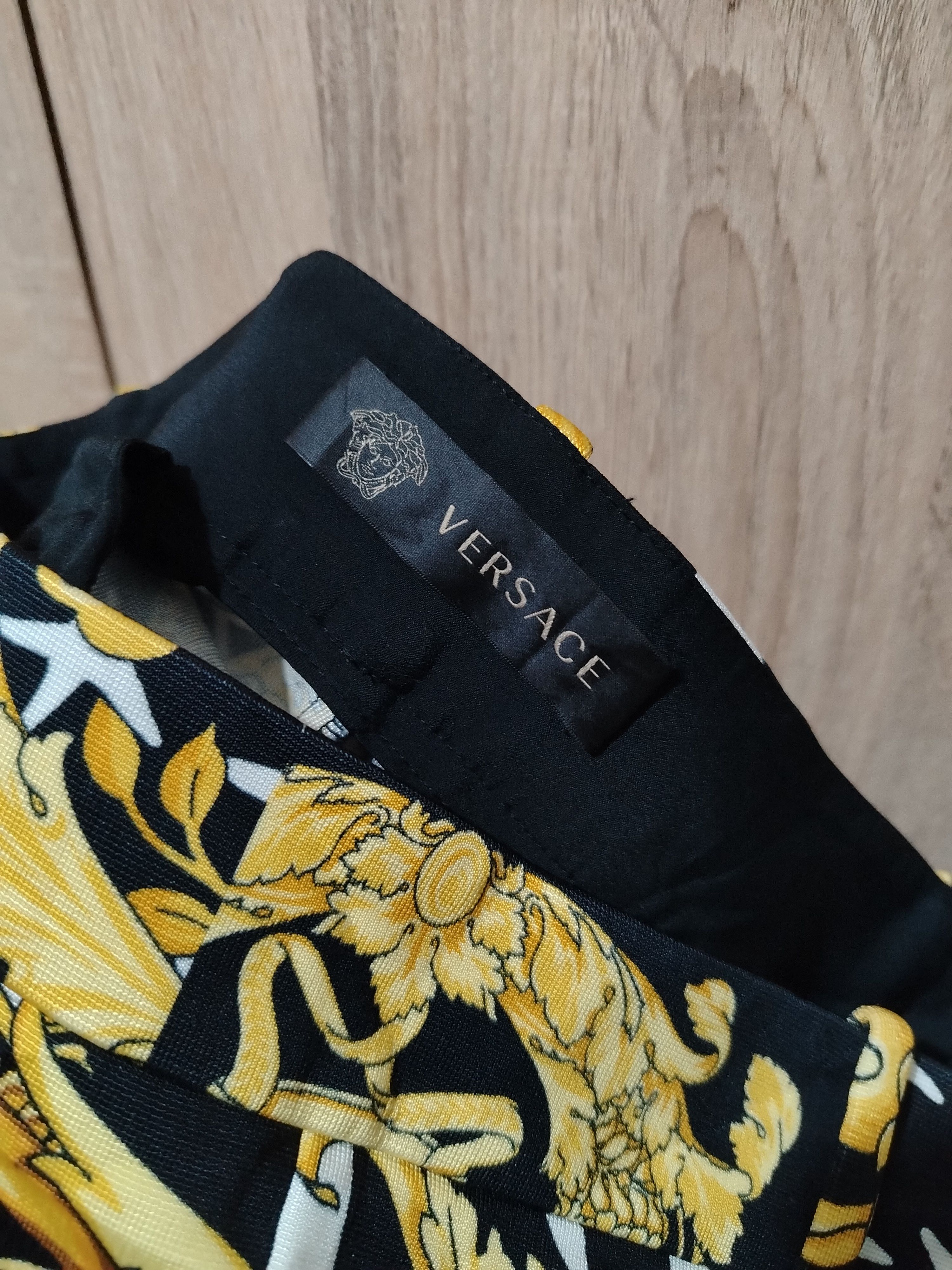 Versace VERSACE printed legging ankle zip Size 29" - 2 Thumbnail