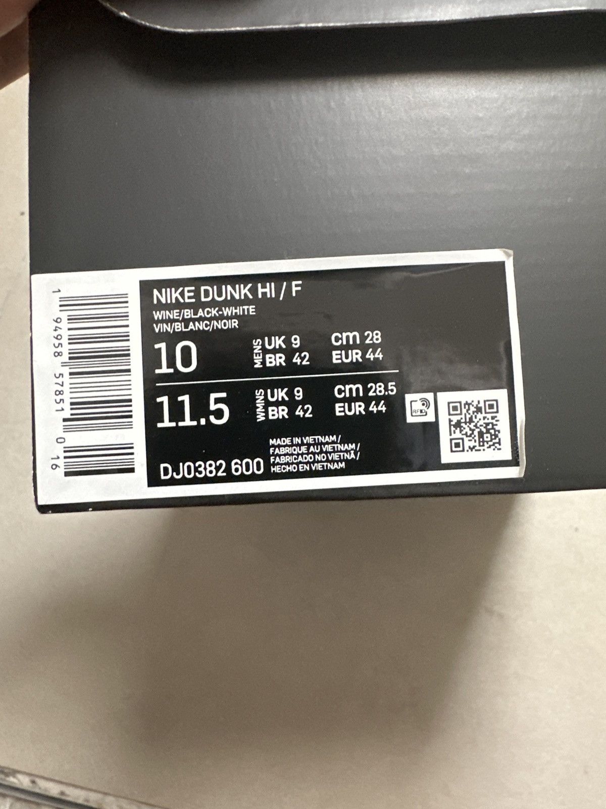 Fragment Design × Nike Nike X Fragment Dunk High Size US 10 / EU 43 - 8 Thumbnail
