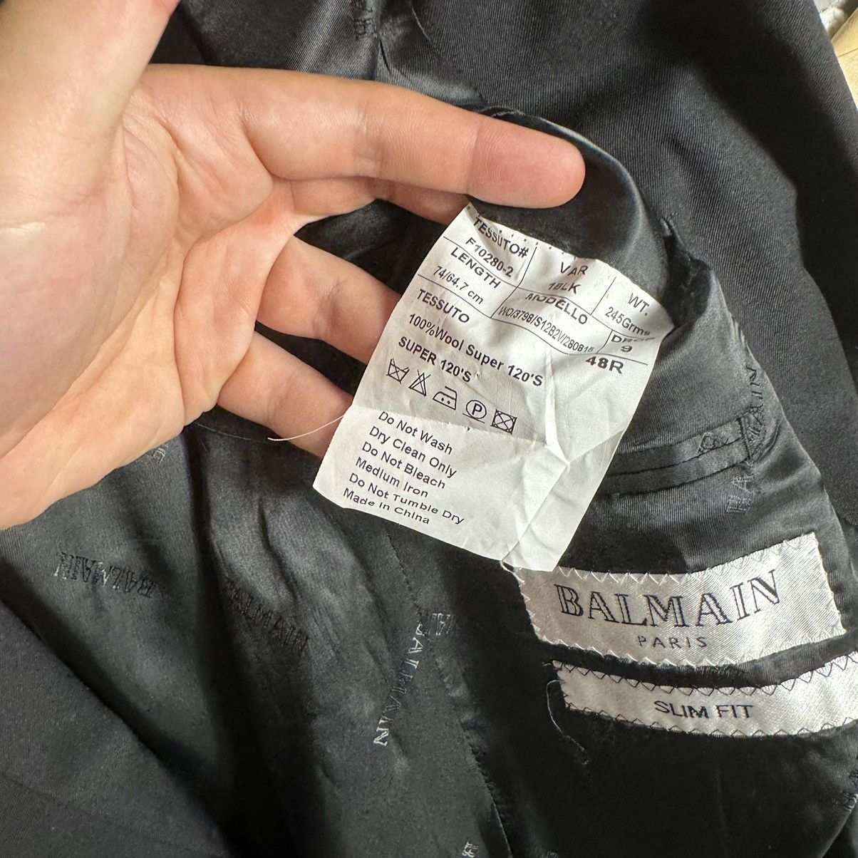 Balmain Balmain Paris Classic Slim Fit Wool Jacket Size 48R - 6 Thumbnail