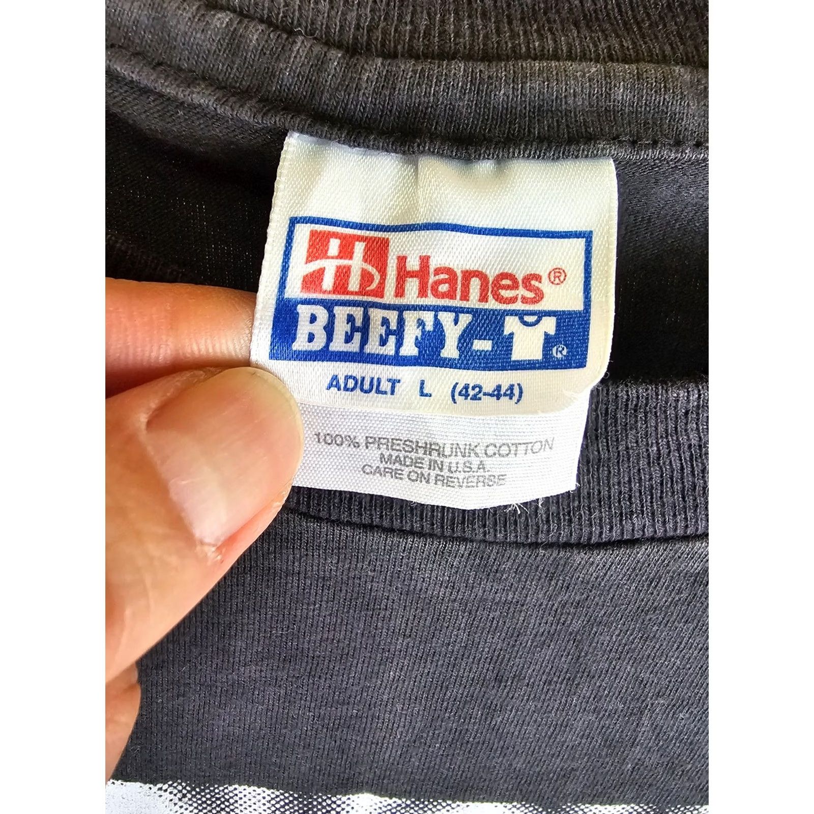Hanes VINTAGE 90' BLACKSHIRTS NEBRASKA UNIVERSITY CORNHUSKERS SINGLE STITCH T-SHIRT L Size US L / EU 52-54 / 3 - 3 Thumbnail