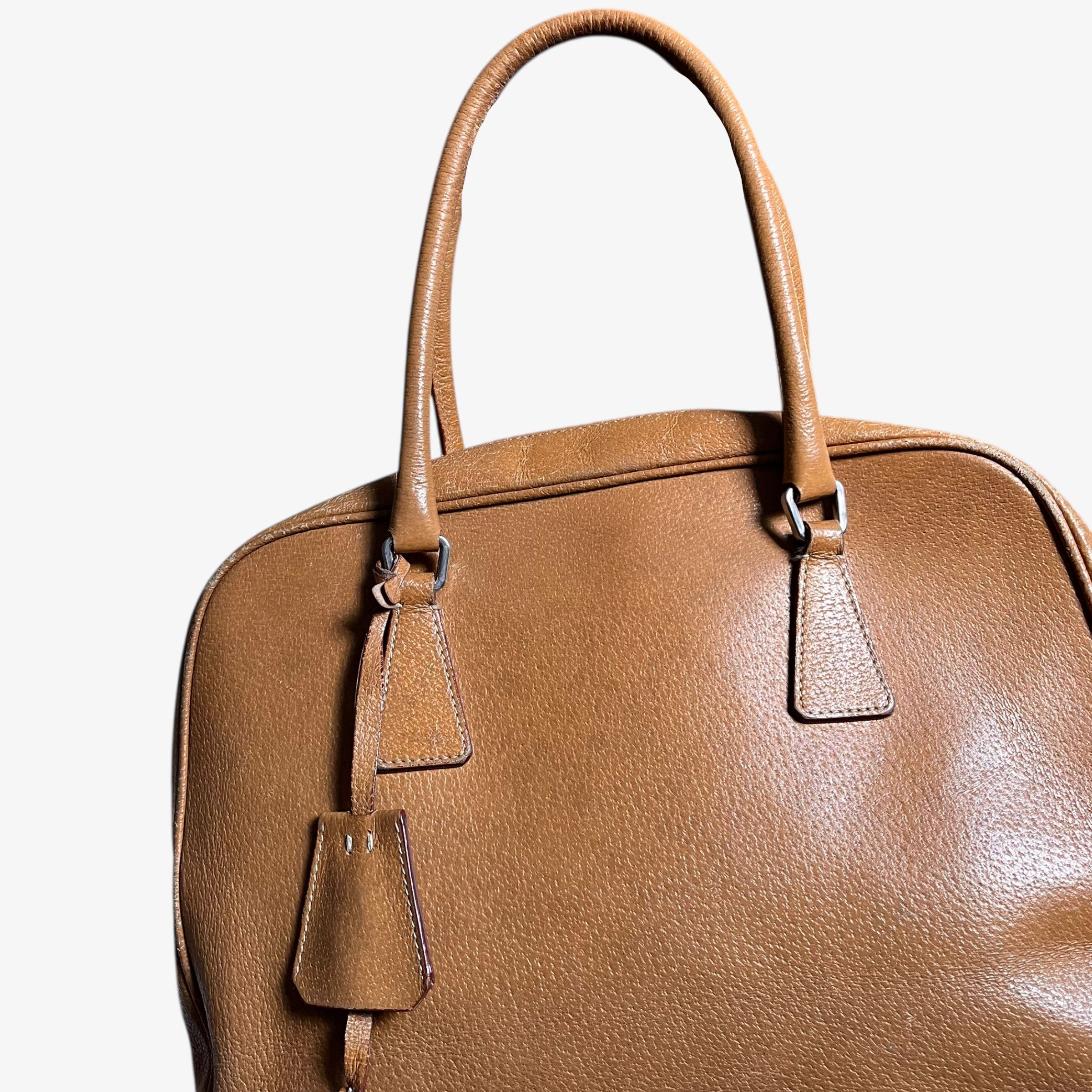 Prada Vintage Y2K Prada Cinghiale Leather Bauletto Shoulder Bag Size ONE SIZE - 11 Thumbnail