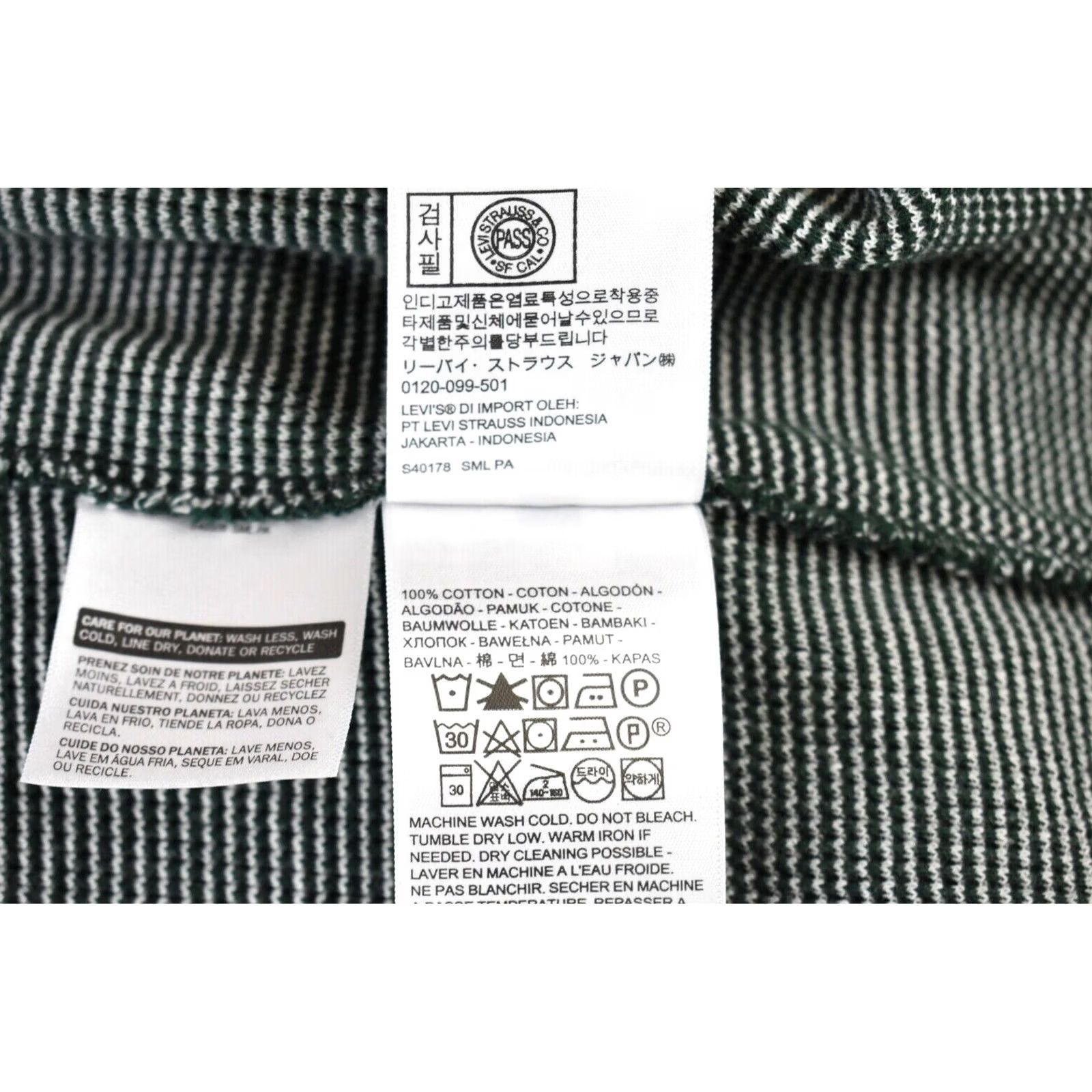 Levi's Levi's Sweater Mens XL Crew Neck Green Jumper Pullover Knit Knitwear Patterned Logo Casual Shirt? Size US XL / EU 56 / 4 - 7 Thumbnail