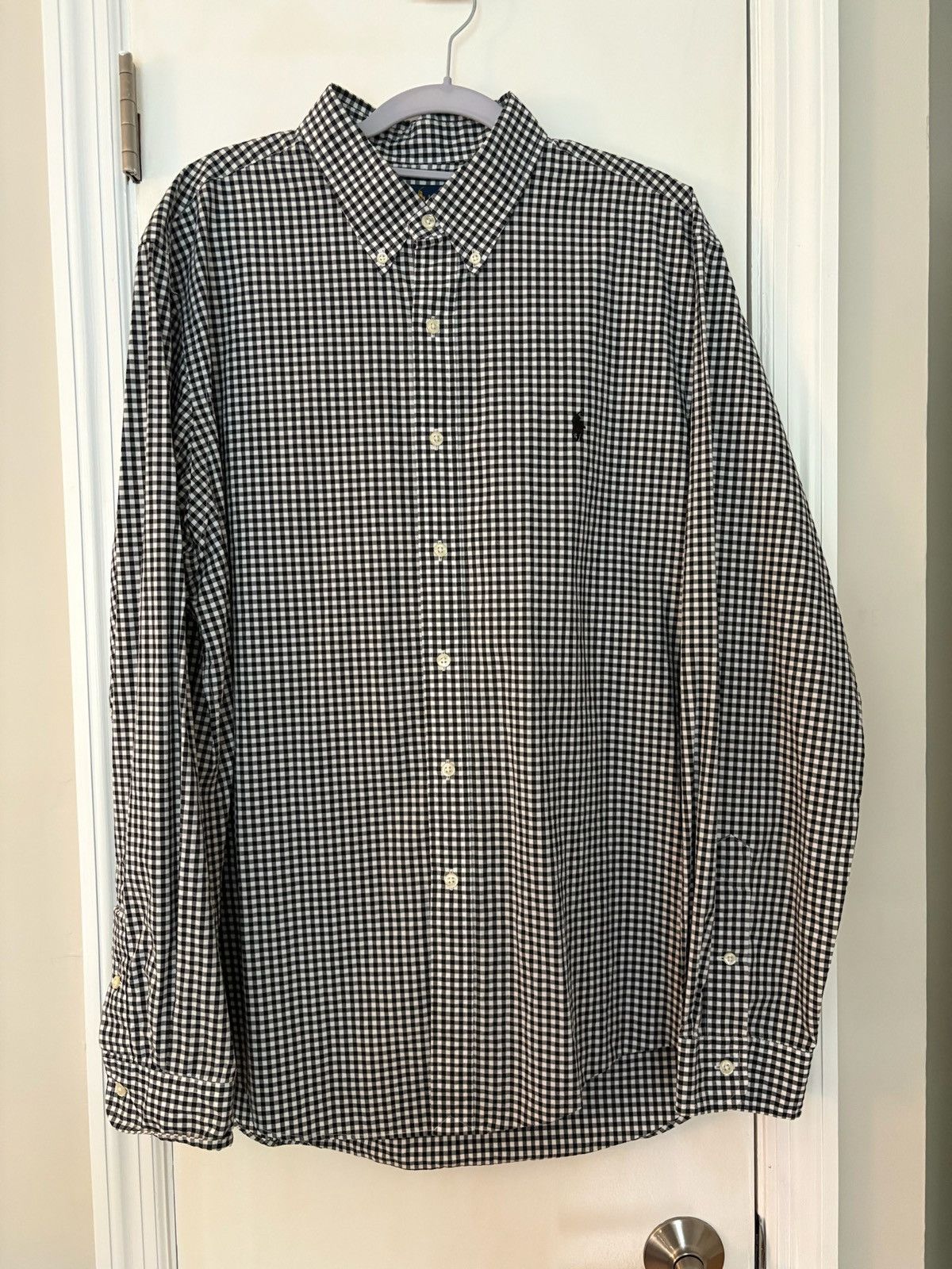 Polo Ralph Lauren Ralph Lauren Gingham Button-Down Black & White – Classic Fit Size US XL / EU 56 / 4 - 1 Thumbnail