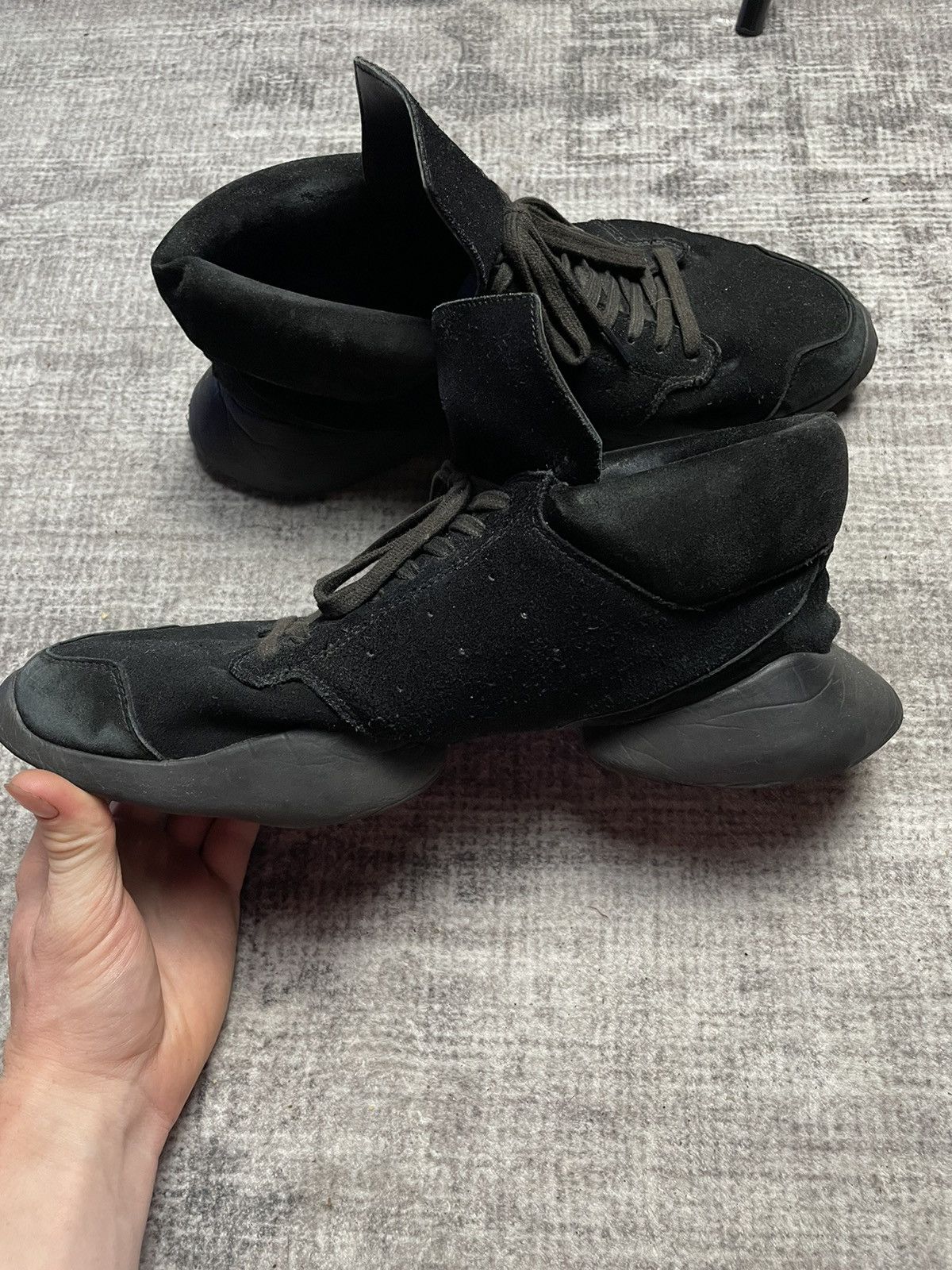 Rick Owens Rick owens Suede Tech Runners Black Size US 12 / EU 45 - 5 Thumbnail