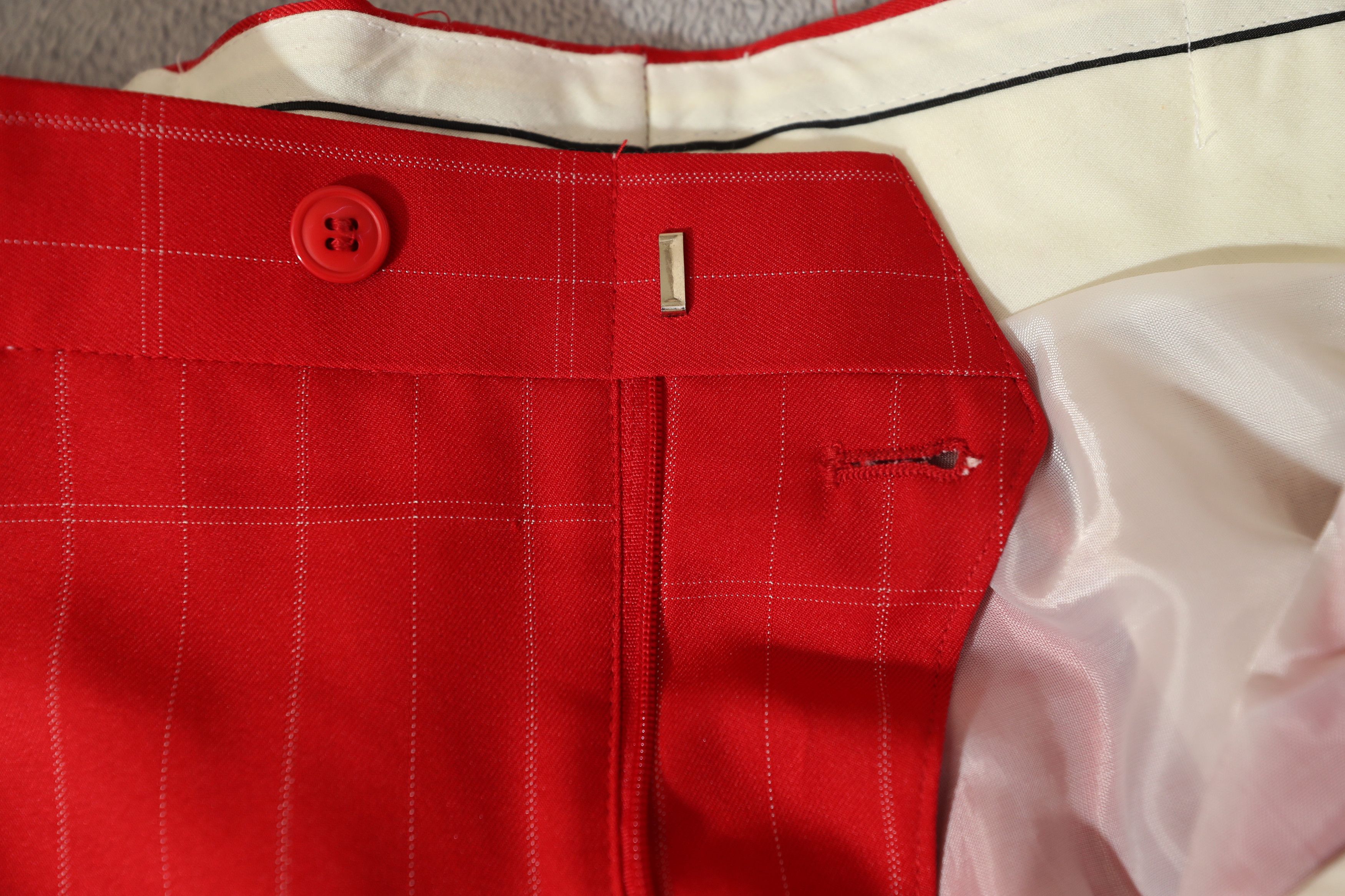 Other Il Canto Vintage Italian Red Striped Dress Pants (39) Size US 39 - 12 Thumbnail