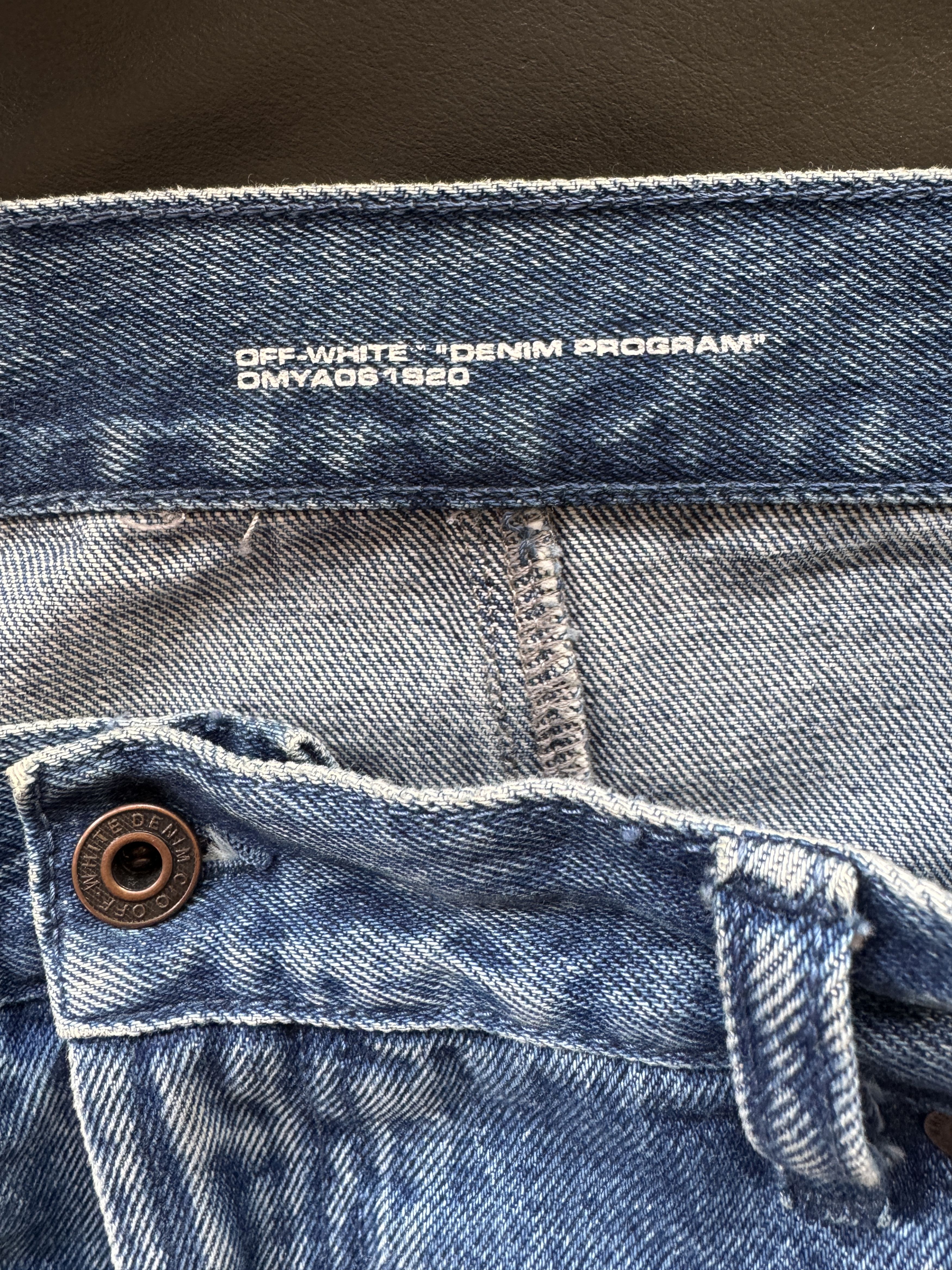 Off-White Paint-Splattered Degrade Denim Jeans Size US 34 / EU 50 - 20 Thumbnail