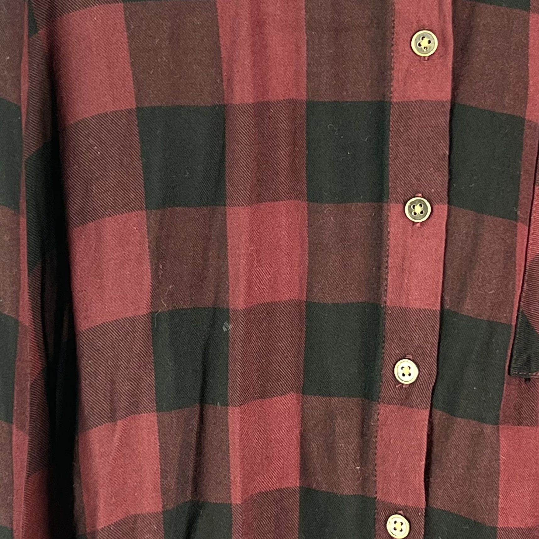 Forever 21 Forever 21 Womens Checks Collared Long Sleeves Red Button Front Shirt Size M Size M / US 6-8 / IT 42-44 - 4 Thumbnail