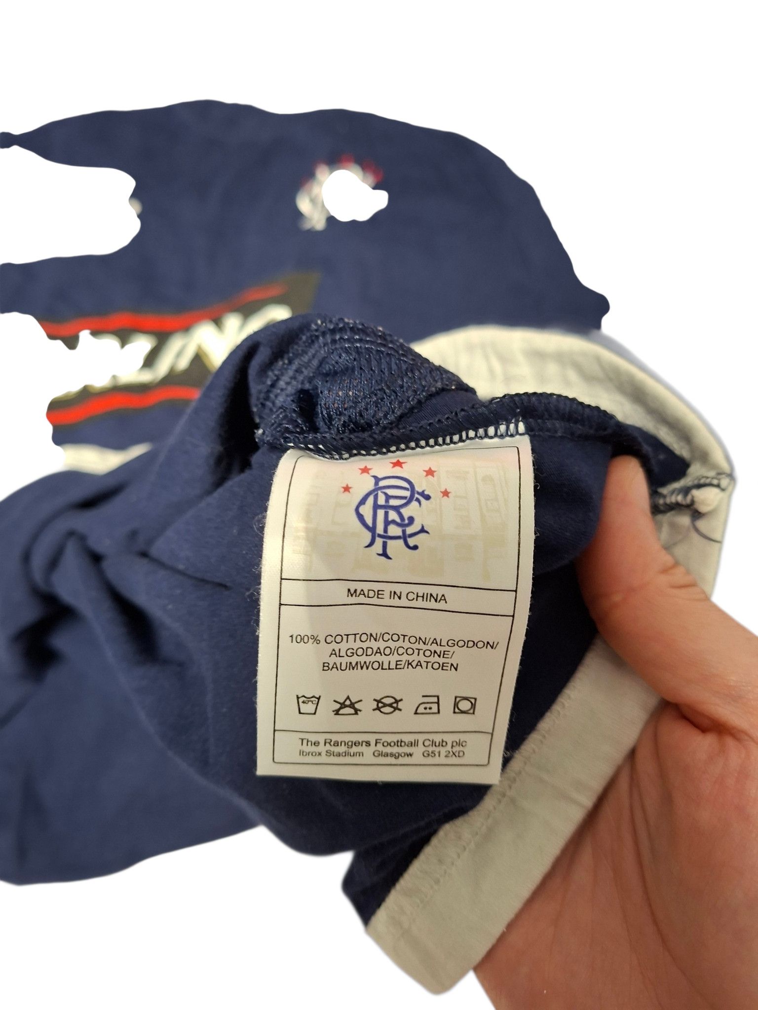 Umbro GLASGOW RANGERS UMBRO VINTAGE SOCCER LONG SLEEVE TEE Size US L / EU 52-54 / 3 - 6 Thumbnail