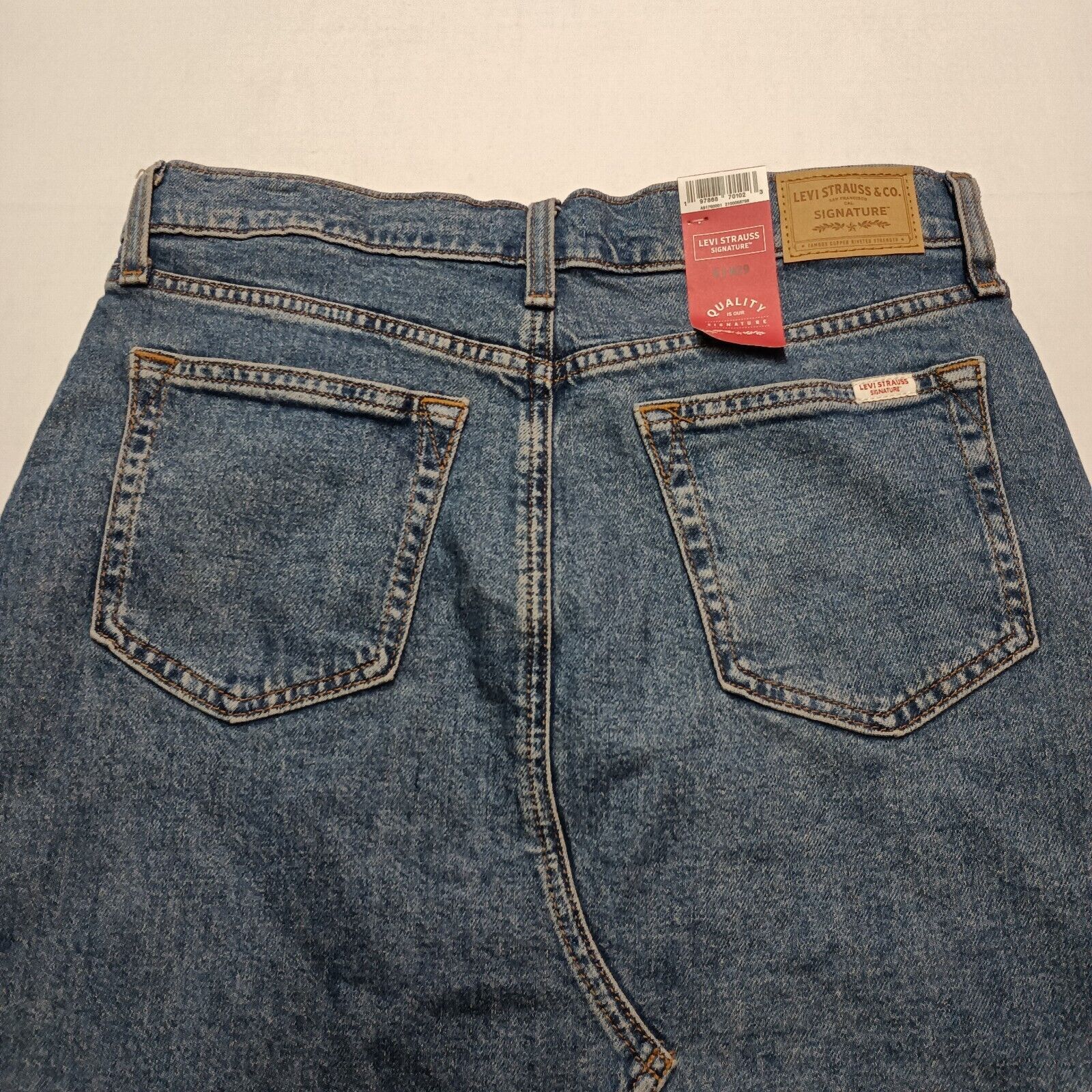Levi's Levi Strauss Signature Mid Rise Blue Maxi Skirt Size 6 W28 Size 28" / US 6 / IT 42 - 12 Thumbnail
