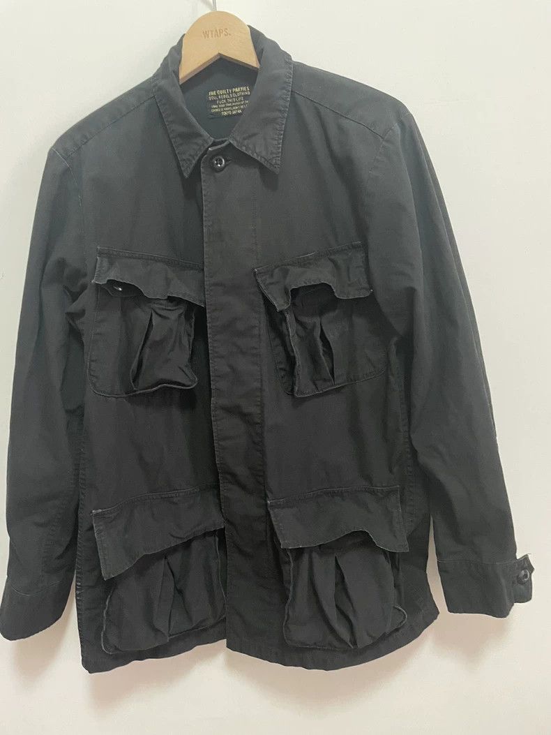 Wacko Maria Wacko Maria Size1 Black Shirt Jacket with Basic Four Pocket Size US M / EU 48-50 / 2 - 3 Thumbnail