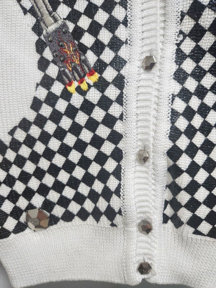 Philipp Plein philipp plein rhinestone embellished cardigan Size S / US 4 / IT 40 - 4 Thumbnail