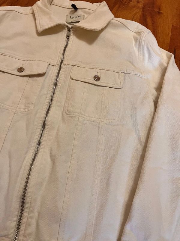 A.P.C. × Louis W. A.P.C X Louis W White Cream Denim Jacket new without tags Size US L / EU 52-54 / 3 - 6 Thumbnail
