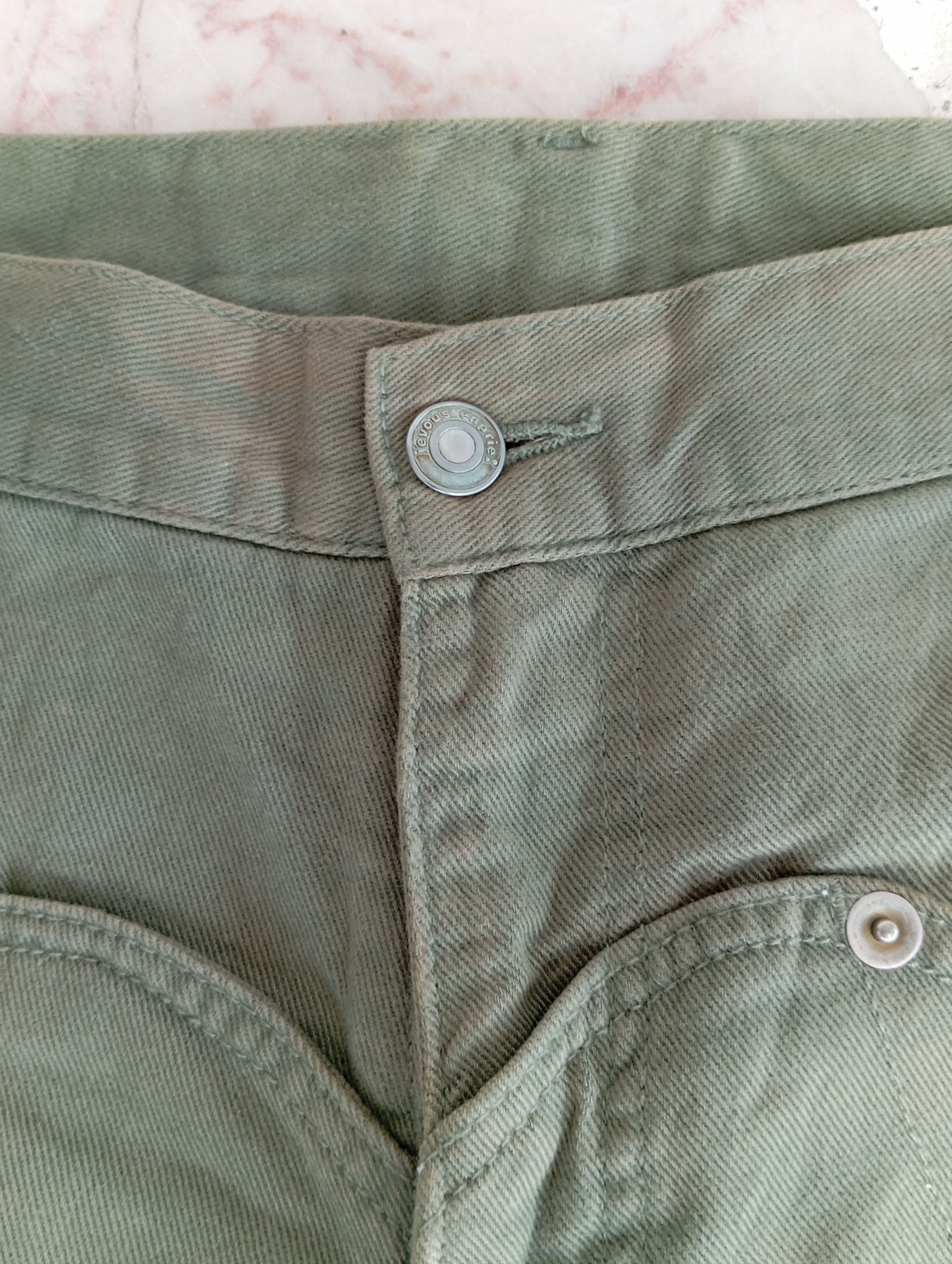 Issey Miyake × Japanese Brand Jevous Enprie Olive Pants Size US 34 / EU 50 - 2 Thumbnail