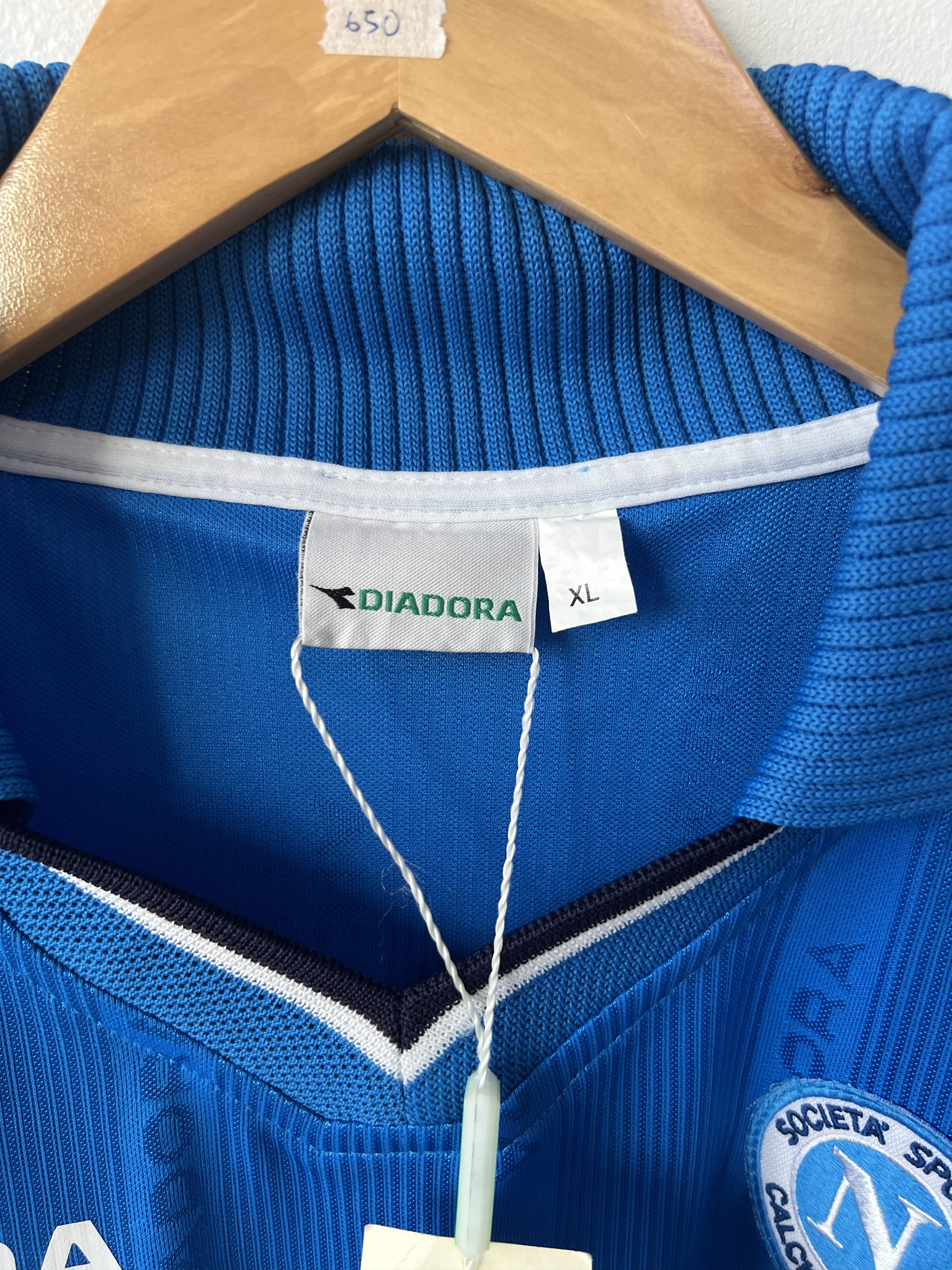 Diadora (XL) Napoli 2000-01 Home Kit (NEW) Size US XL / EU 56 / 4 - 3 Thumbnail