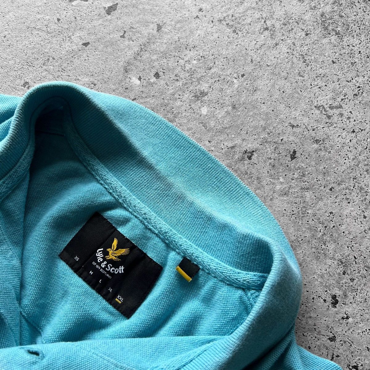 Designer × Lyle & Scott Lyle&Scott Mens Blue Short Sleeve Polo Shirt Small Logo Size US XXL / EU 58 / 5 - 4 Thumbnail