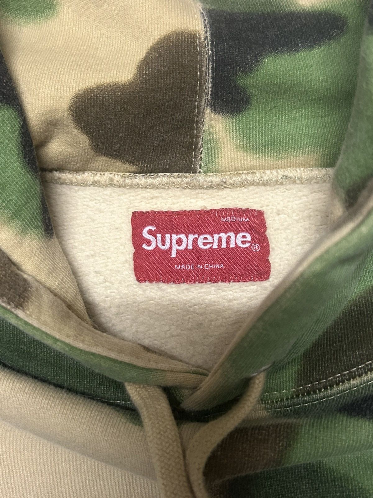 Supreme Supreme Overdyed Hooded Sweatshirt SS20 Camo Hoodie - Size M Size US M / EU 48-50 / 2 - 6 Thumbnail