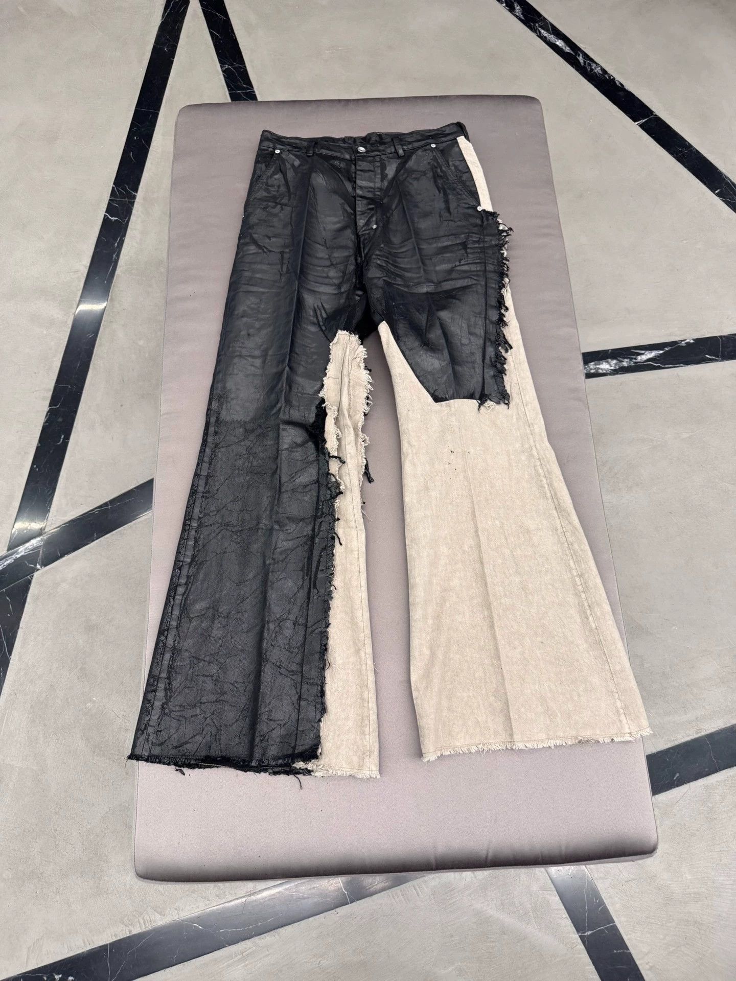 Rick Owens RICK OWENS FW25 JORIS Patchwork Pants Size US 28 / EU 44 - 1 Thumbnail