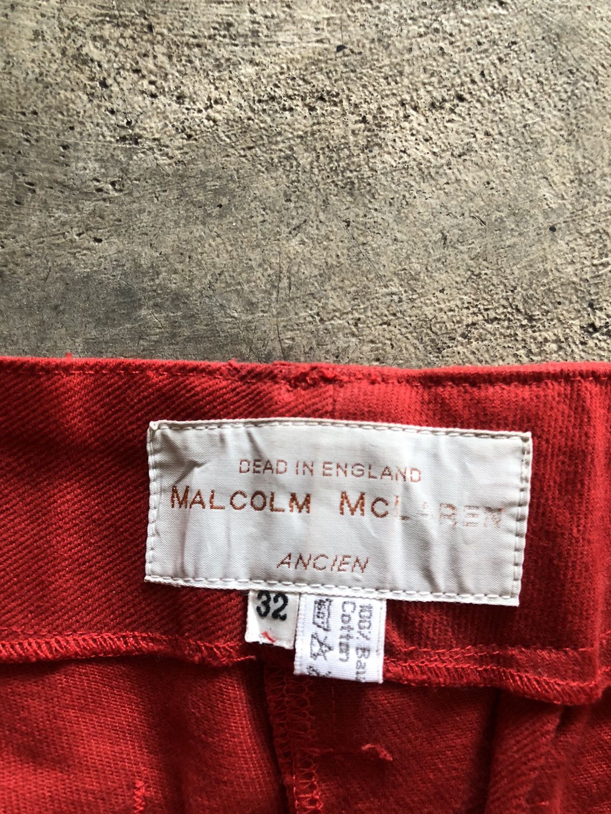 Malcolm McLaren × Seditionaries × Vivienne Westwood VTG MALCOLM MCLAREN “DEAD IN ENGLAND ANCIEN” BONDAGE PANTS Size US 32 / EU 48 - 11 Thumbnail