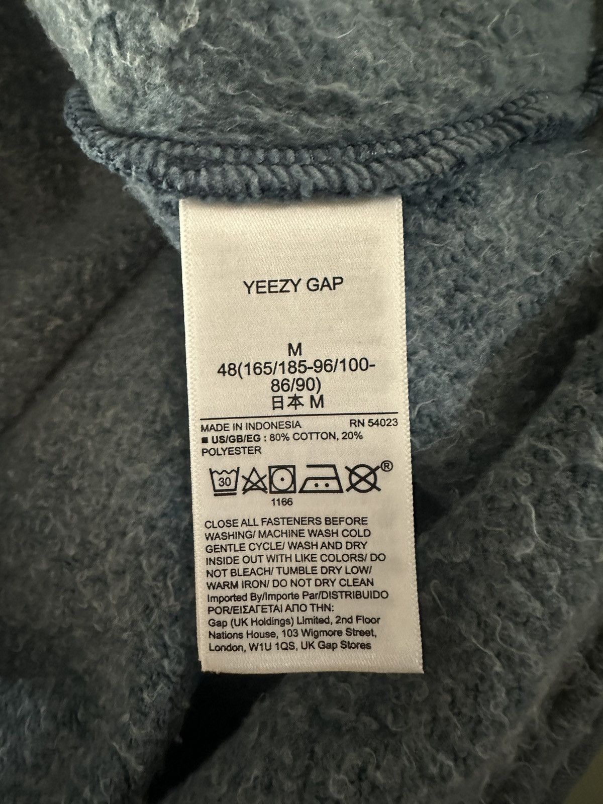Gap × Kanye West Yeezy gap unreleased fleece back yoke t shirt blue medium Size US M / EU 48-50 / 2 - 4 Thumbnail