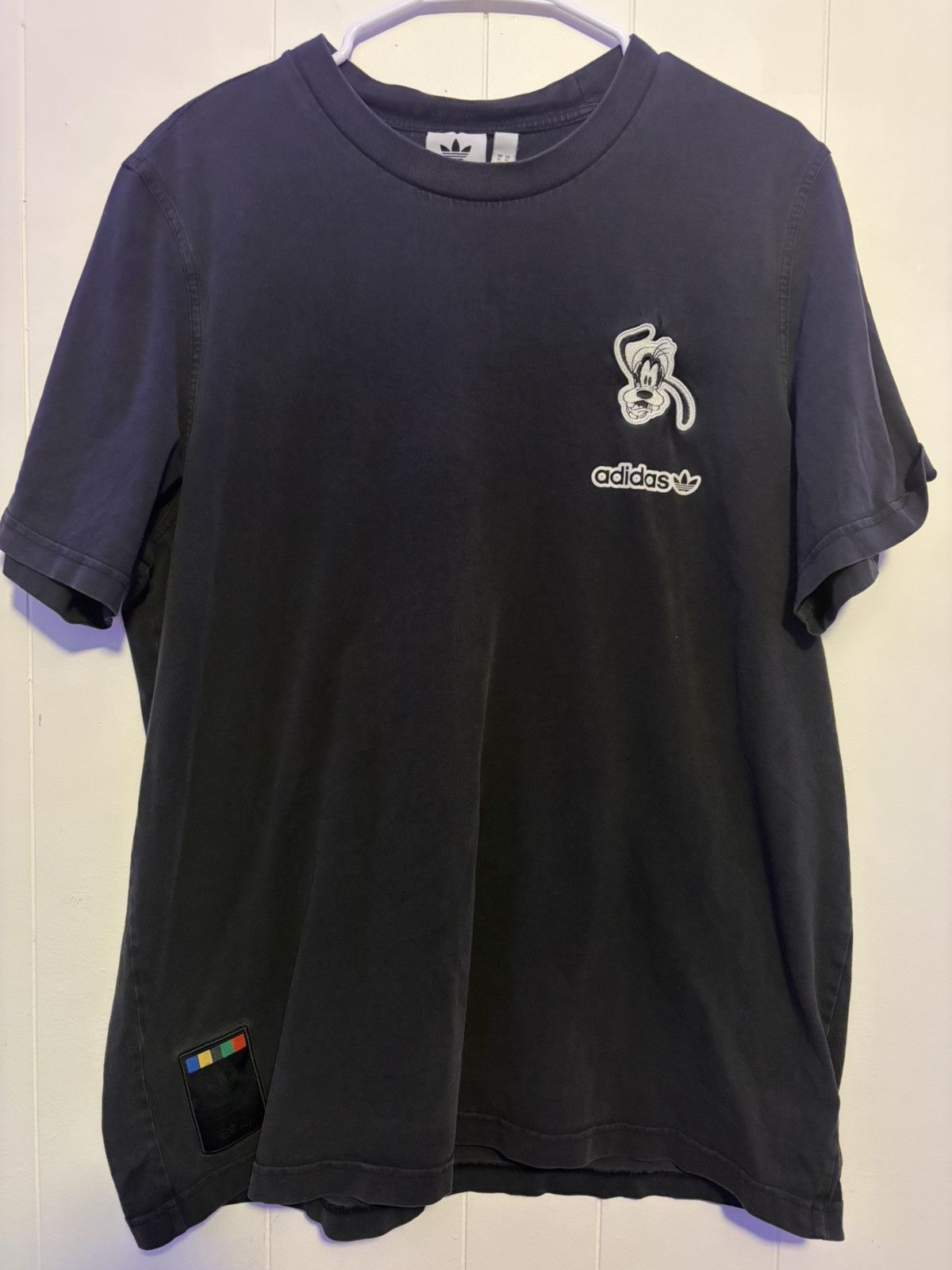 Adidas Adidas x Disney black embroidered Goofy t-shirt Size US XL / EU 56 / 4 - 1 Thumbnail