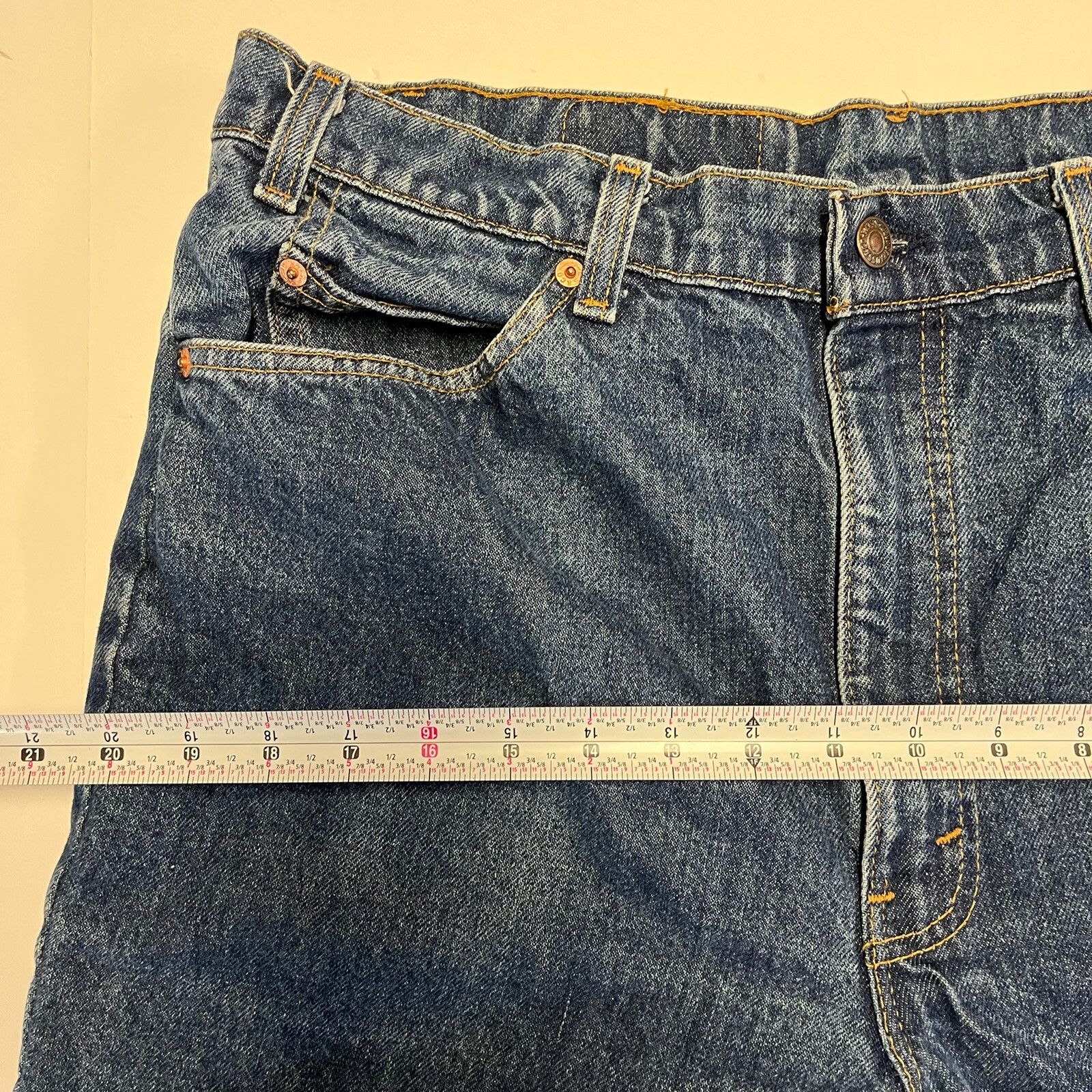 Levi's Vintage 80s Levis 517 Orange Tab Dark Wash Jeans Mens 38x31 Size US 38 / EU 54 - 4 Thumbnail