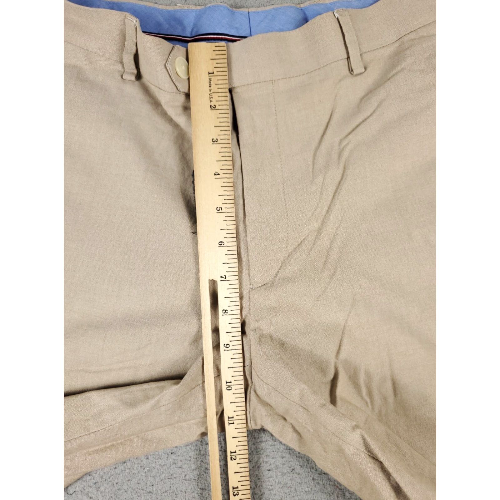 Tommy Hilfiger VINTAGE Tommy Hilfiger Pants Men 32x29 Beige Dress Flat Front Chino Regular Fit Size US 32 / EU 48 - 3 Thumbnail