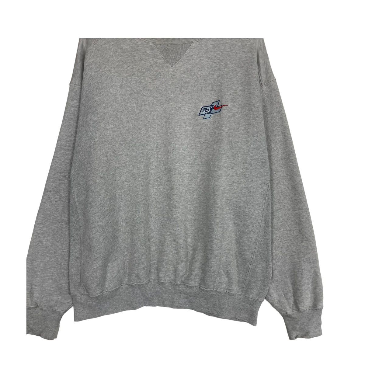 Nike × Vintage 💥NIKE 98 EMBROIDERY LOGO SWOOSH CREWNECK Size US L / EU 52-54 / 3 - 5 Thumbnail