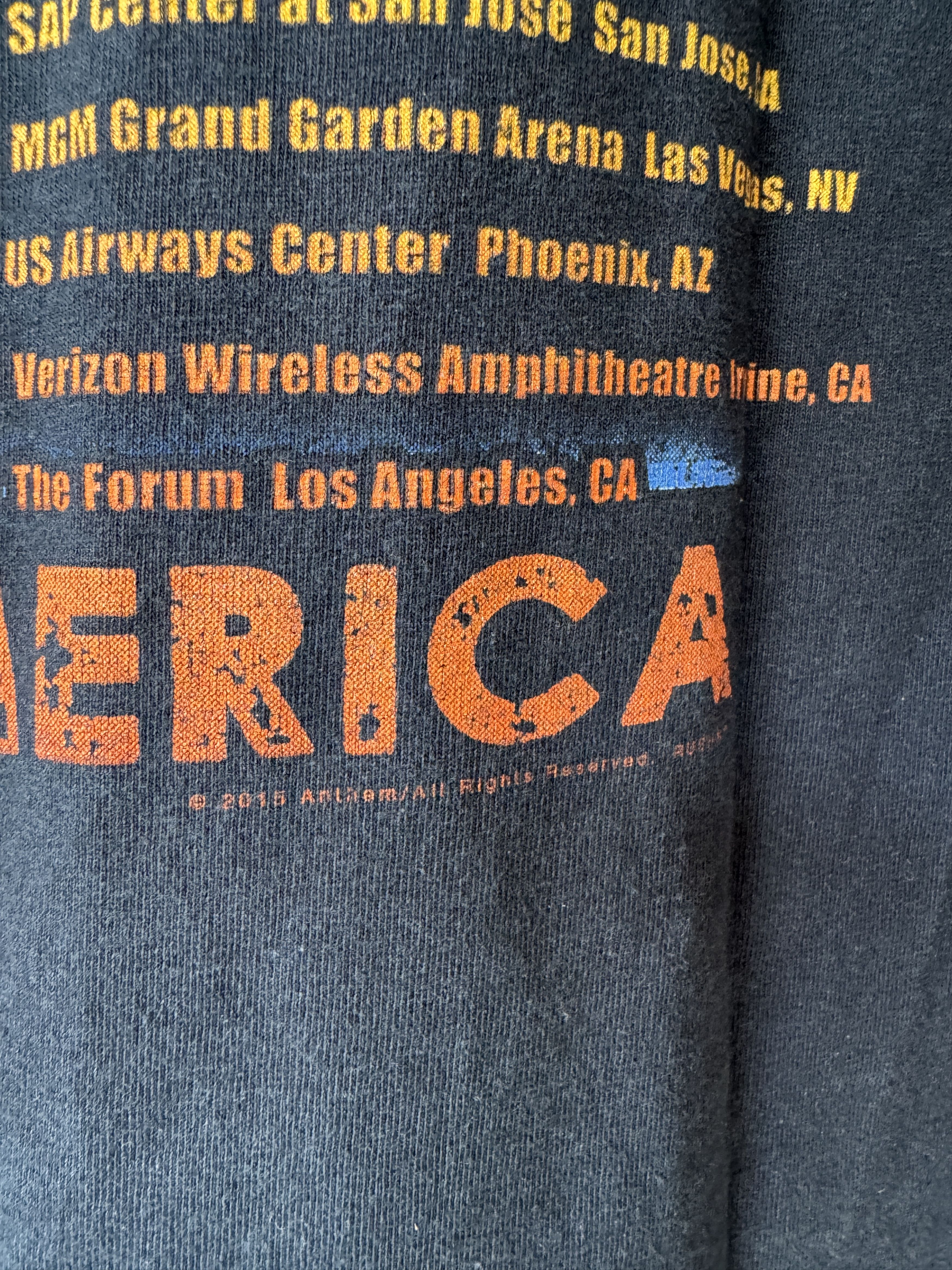 Band Tees Y2K 2015 RUSH ROCK BAND AMERICAN TOUR T SHIRT Size US L / EU 52-54 / 3 - 4 Thumbnail