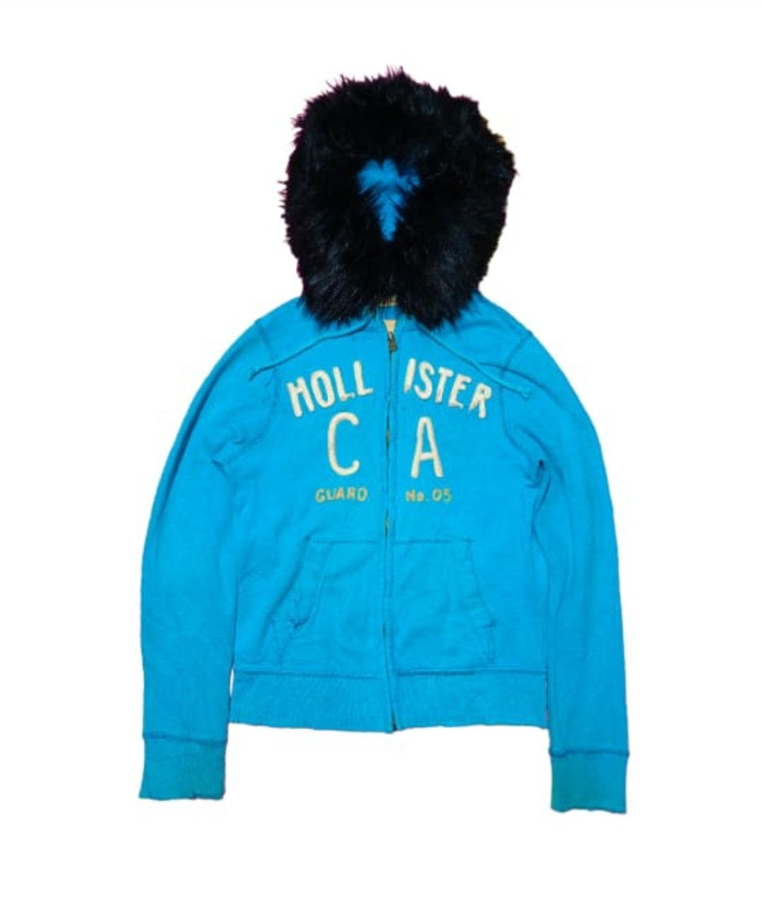 image of If Six Was Nine x Le Grande Bleu L G B Sick Hollister - Real Fur Hoodie Ifsixwasnine Lgb Style in B
