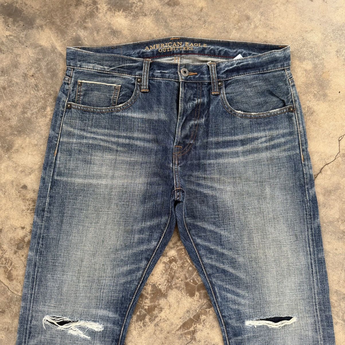 American Eagle Outfitters VINTAGE AEO SELVEGE JEANS DENIM PANTS Size US 36 / EU 52 - 4 Thumbnail