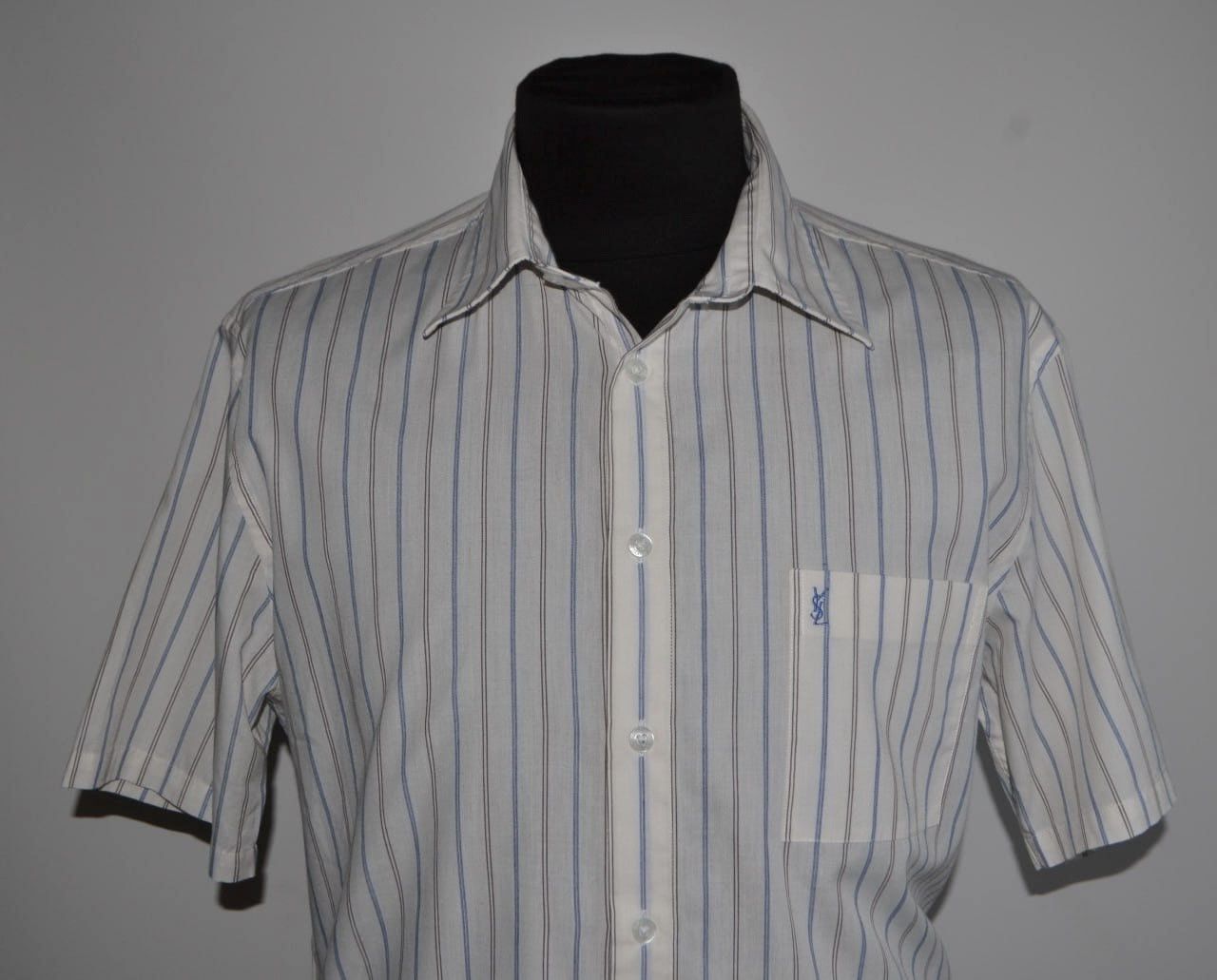 Yves Saint Laurent Yves Saint Laurent Shirt Short Sleeve size XL Size US XL / EU 56 / 4 - 2 Thumbnail
